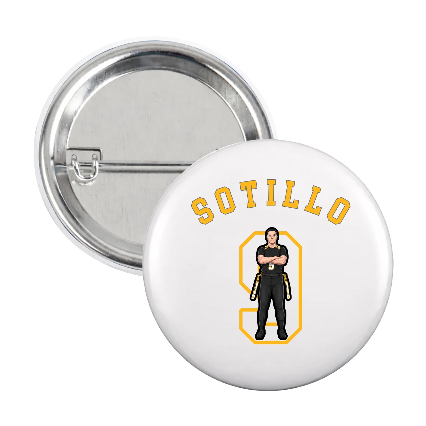 Game Day Button — Shirsey Arch in White