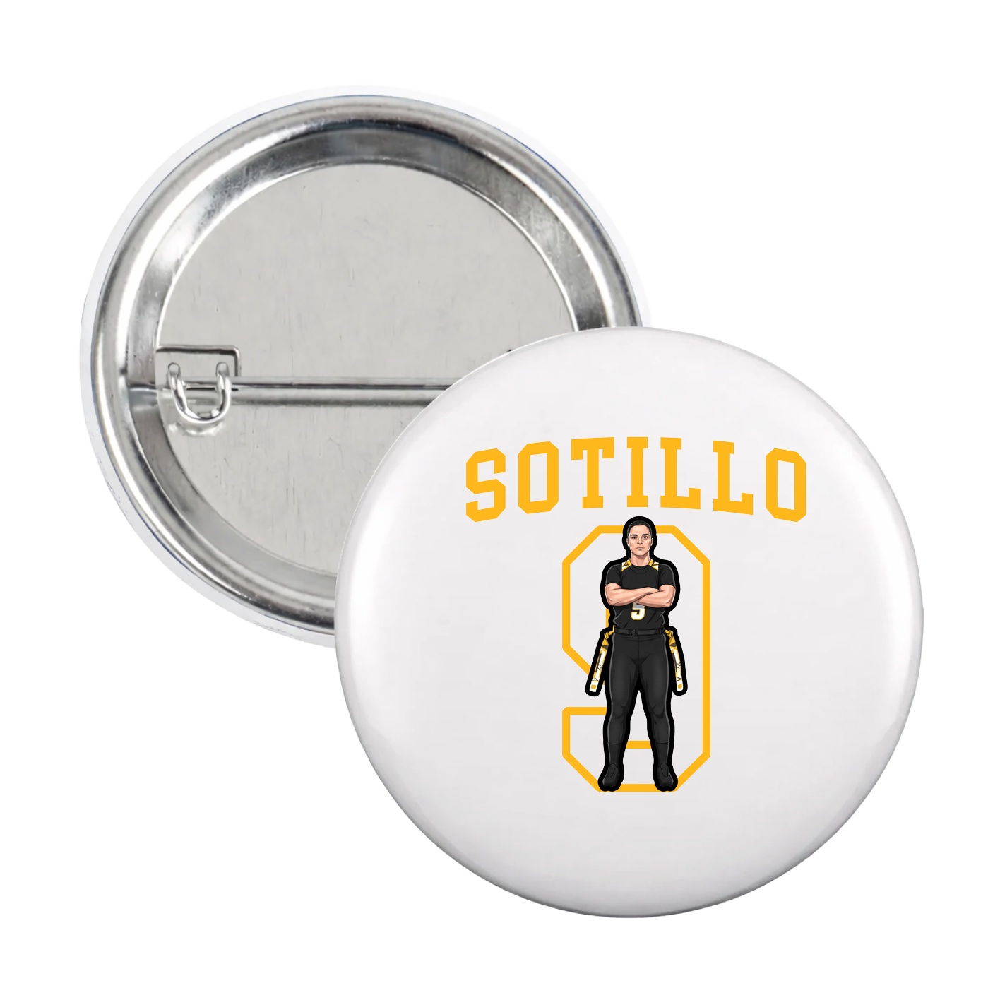 Game Day Button — Shirsey in White