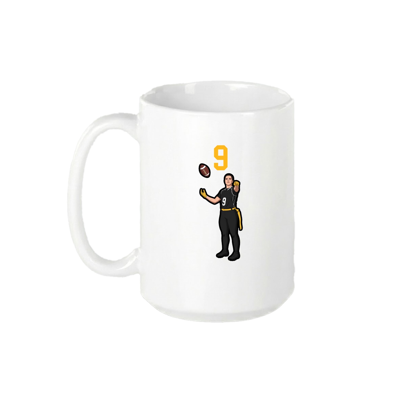 15oz Coffee Mug — Number Top in White