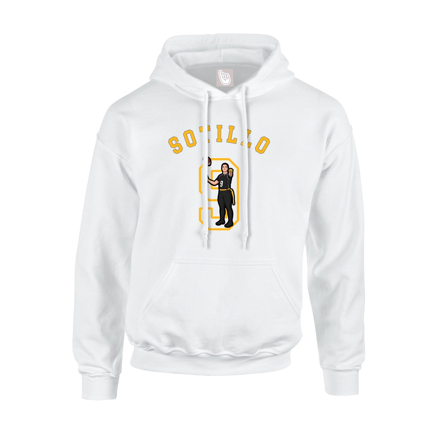 Youth Hoodie — Shirsey Arch in White