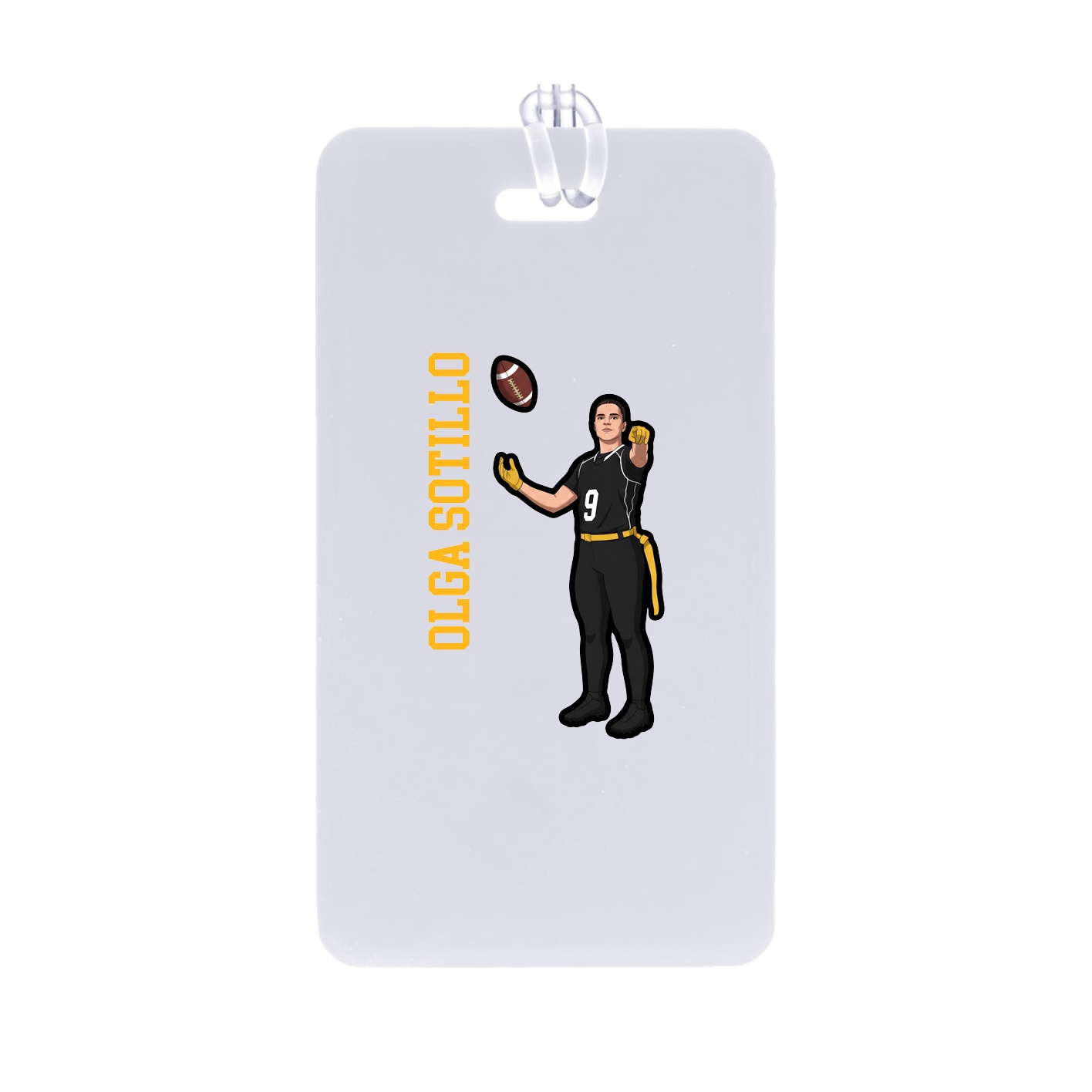 Bag Tag — Name Vertical in Classic