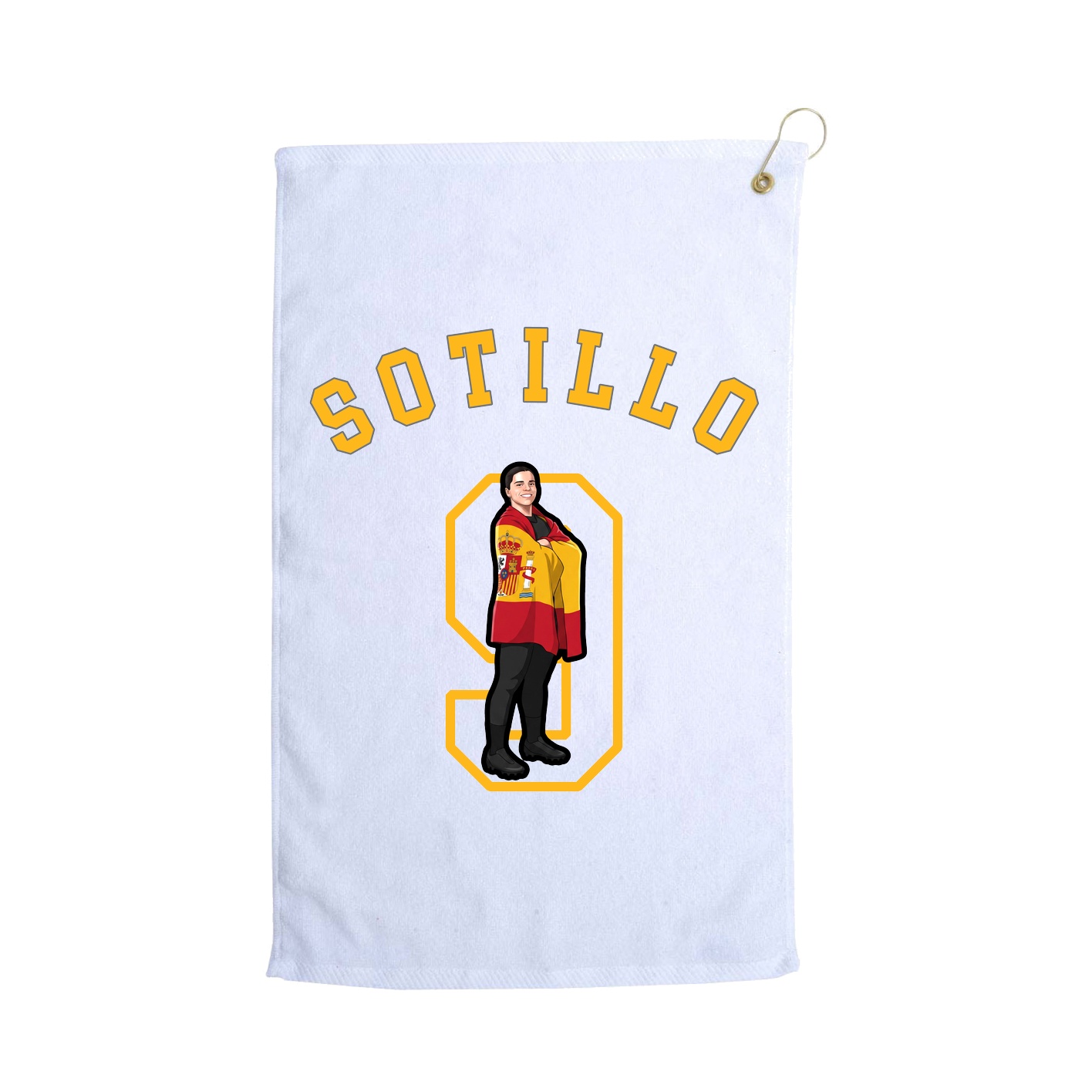 Golf Towel — Shirsey Arch in White