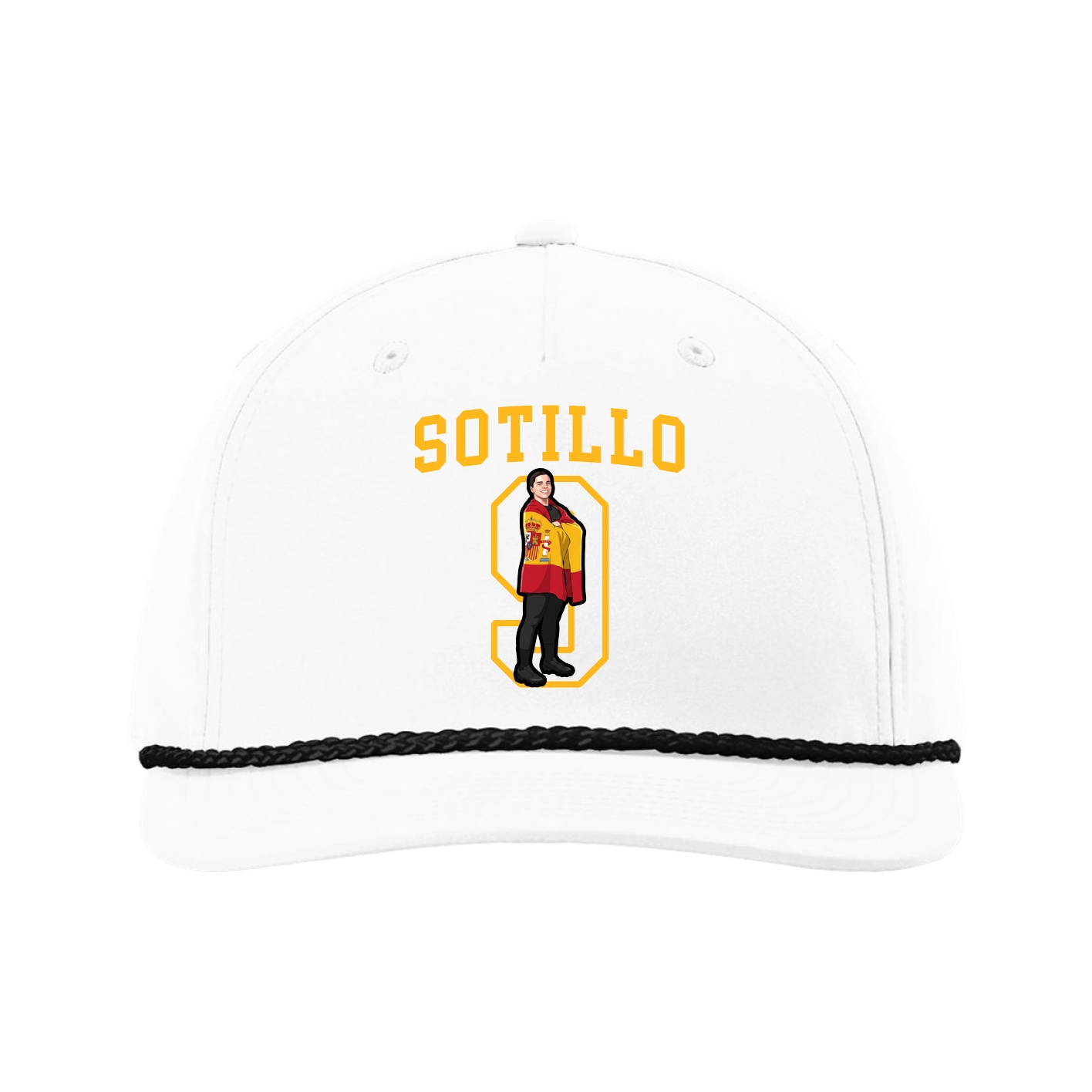 Five-Panel Classic Rope Cap — Shirsey in White