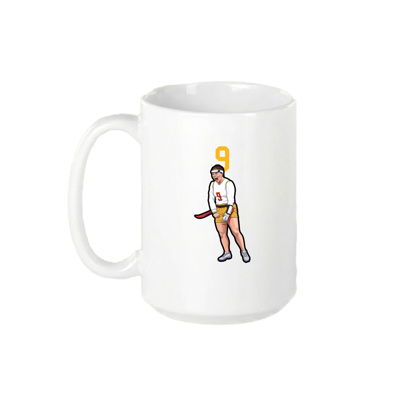 15oz Coffee Mug — Number Top in White