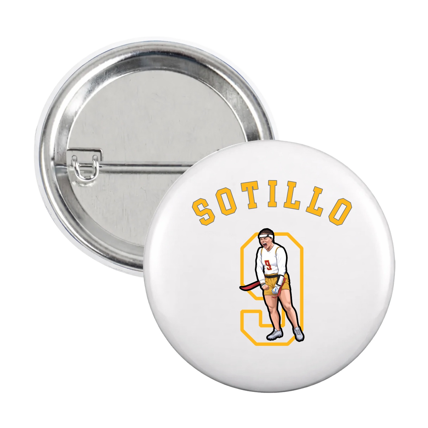 Game Day Button — Shirsey Arch in White