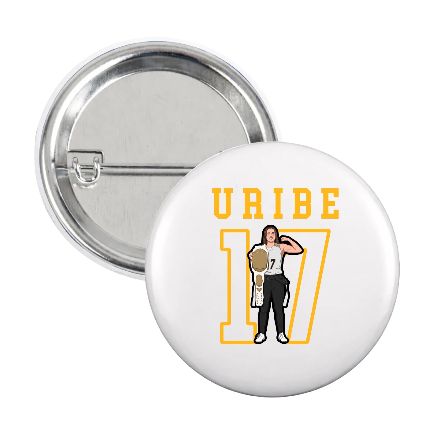 Game Day Button — Shirsey in White