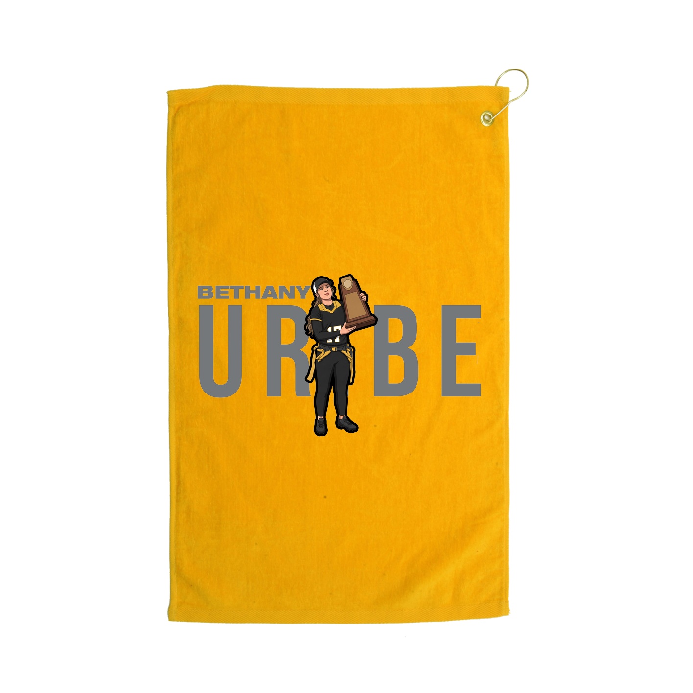 Golf Towel — Player Name in Gold