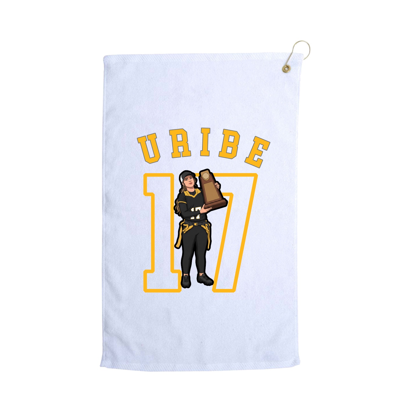 Golf Towel — Shirsey Arch in White
