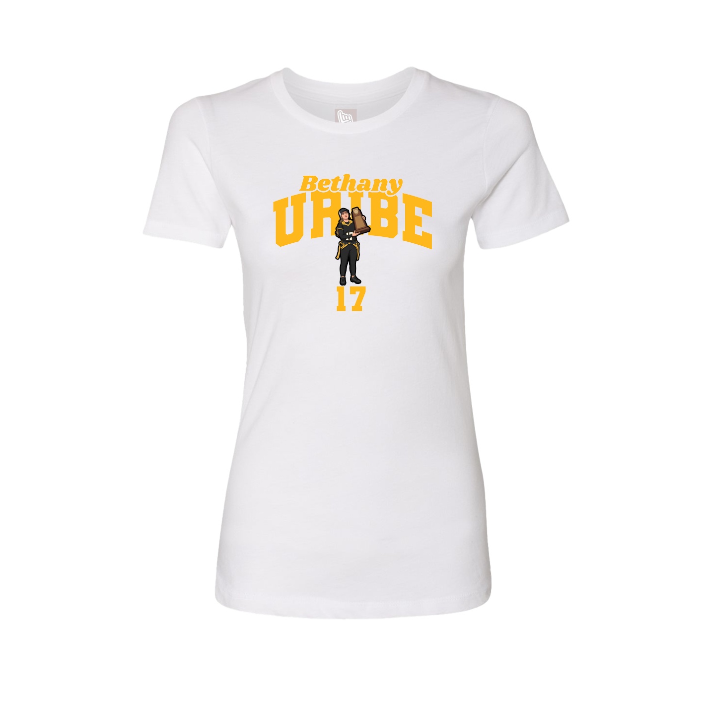 Womens Tee — Signature Arch in White