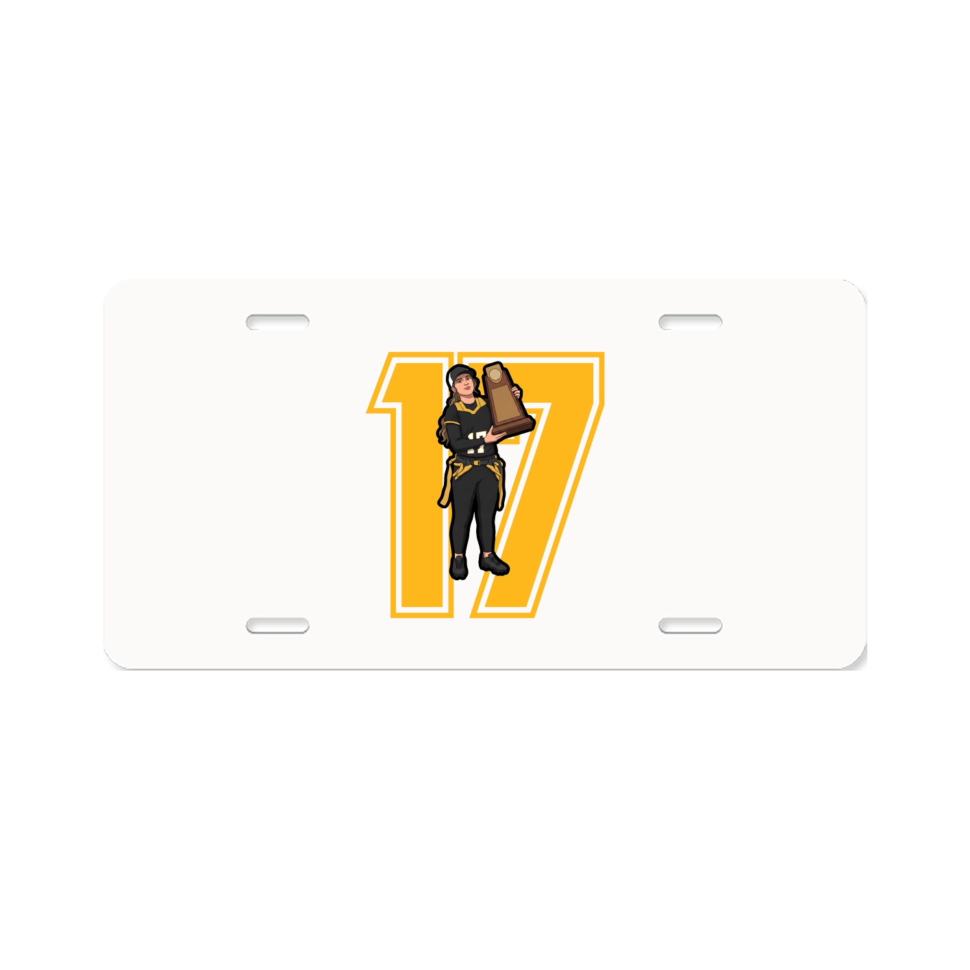 License Plate — Number in Classic