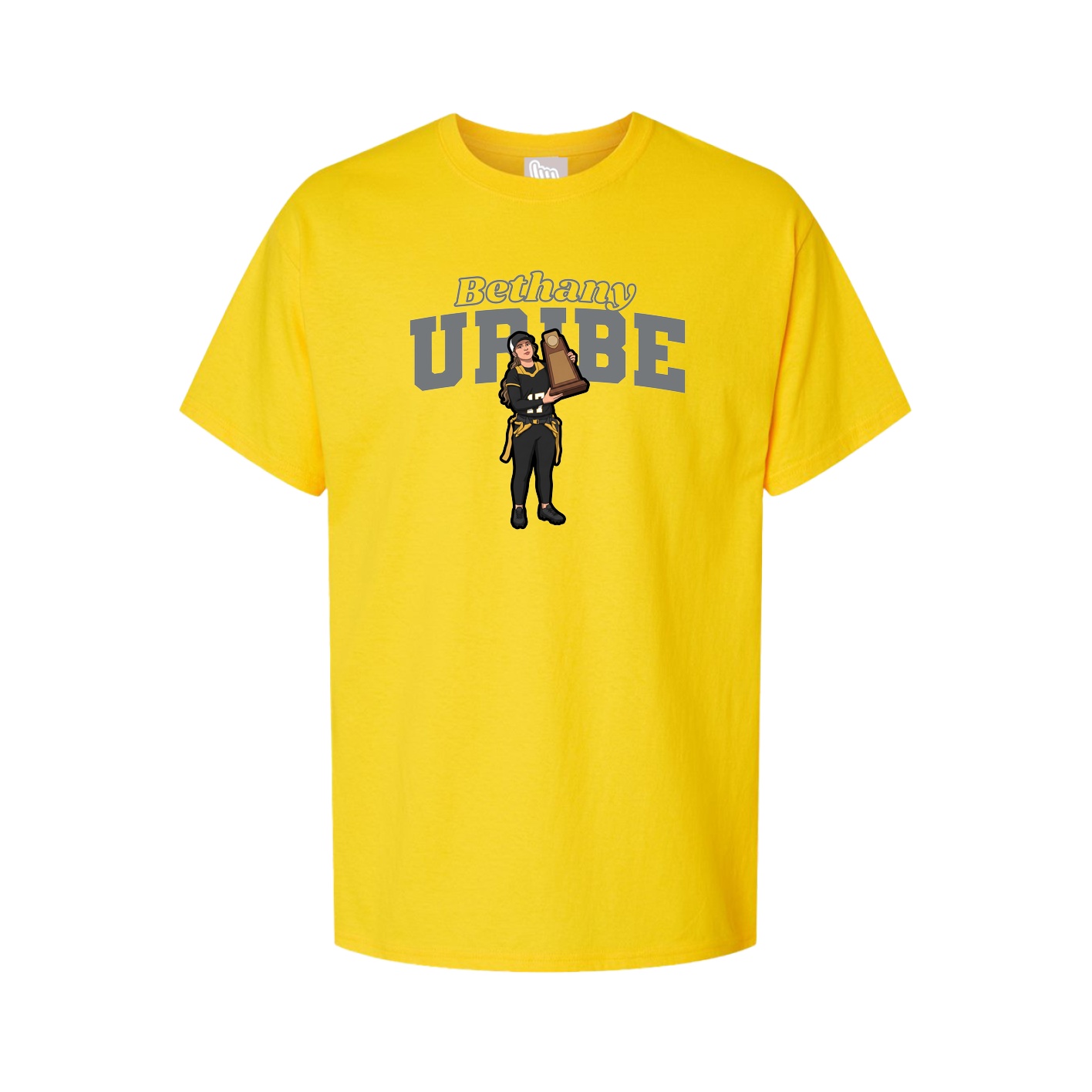 Youth Tee — Name Arch in Gold