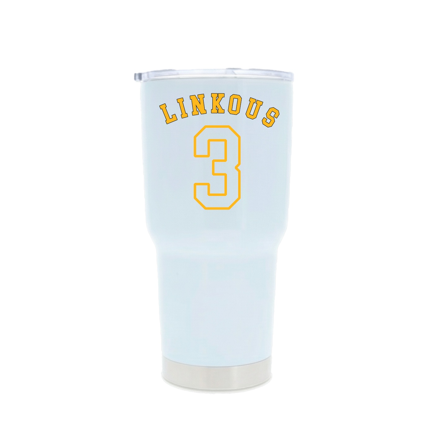 30oz Stainless Steel Tumbler — Shirsey Arch in White