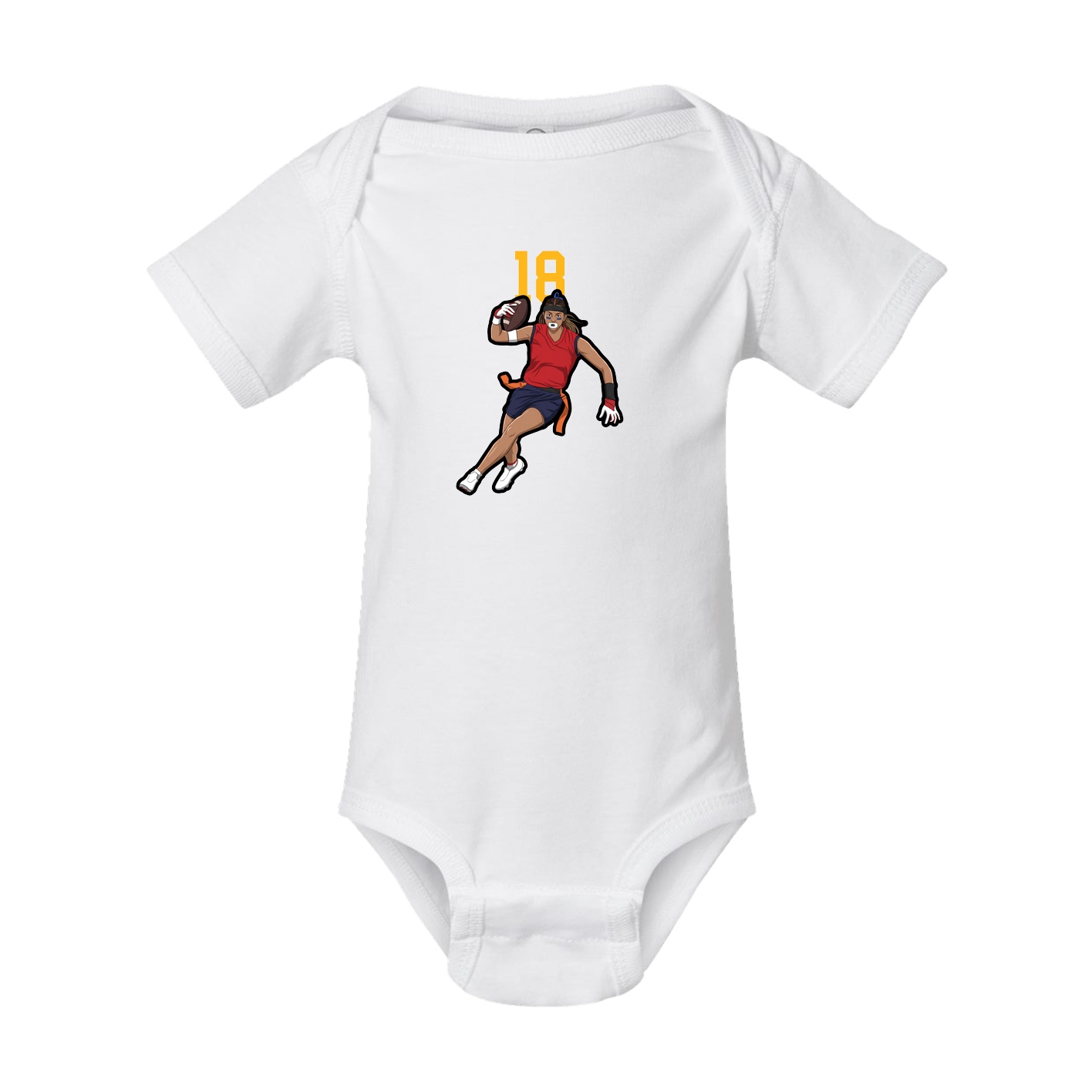 Baby Onesie — Number Top in White