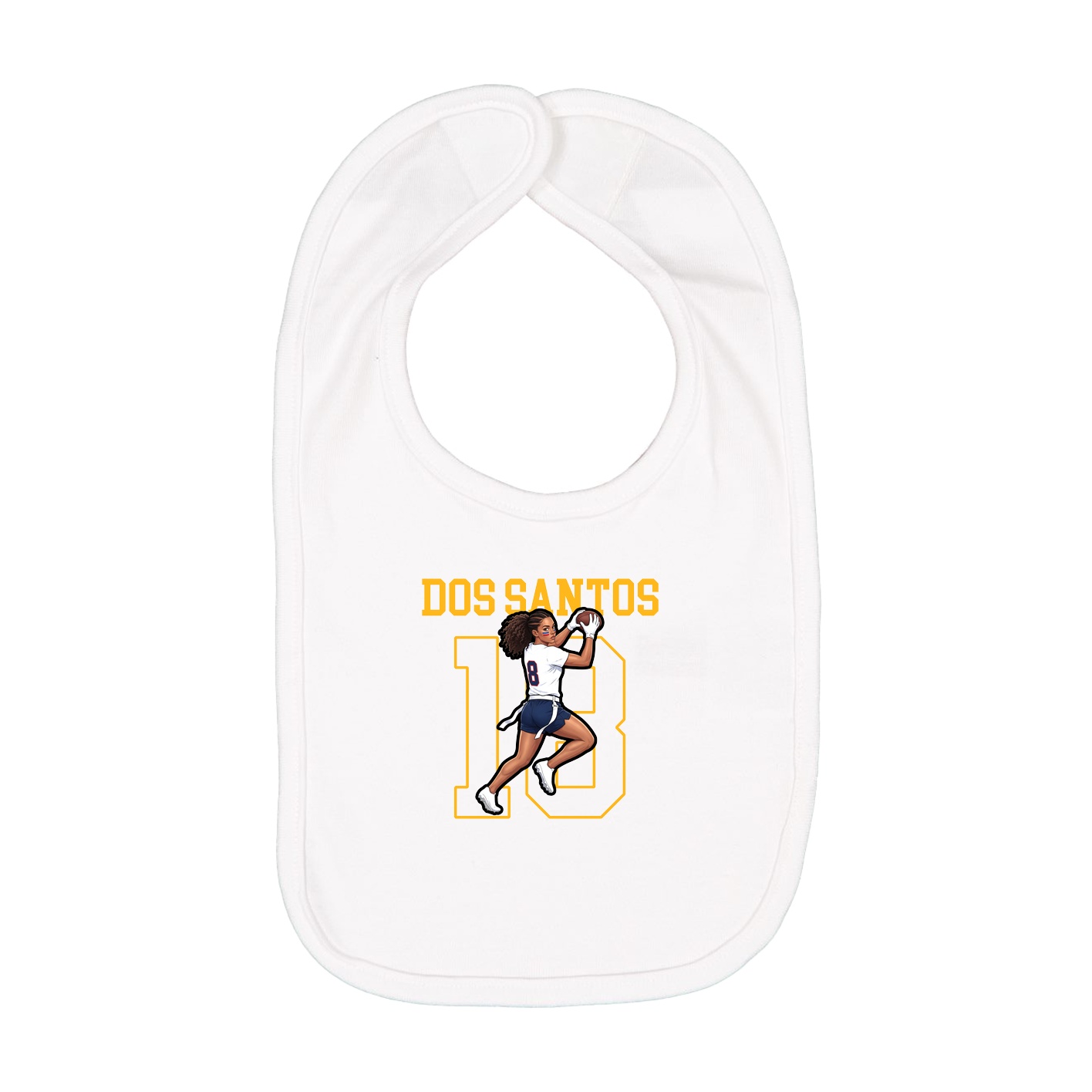Infant Bib — Shirsey in White