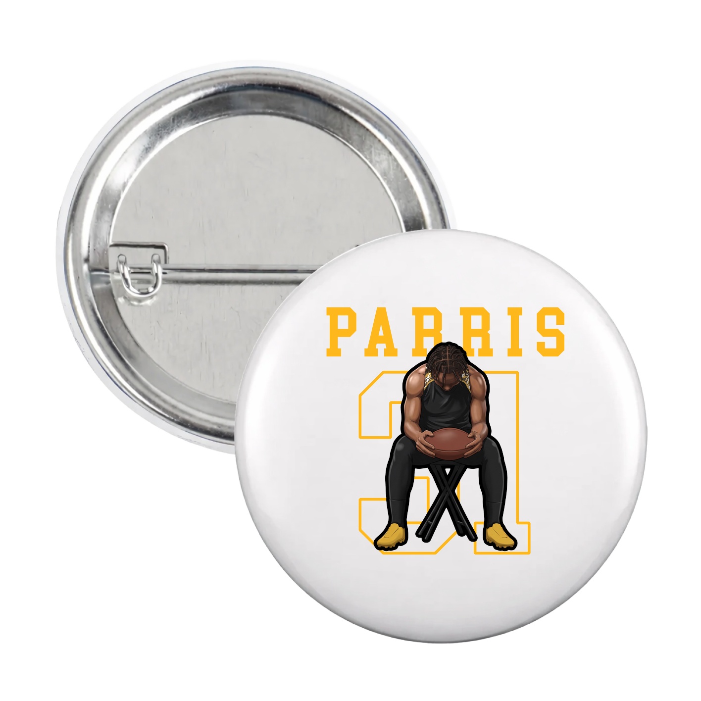 Game Day Button — Shirsey in White