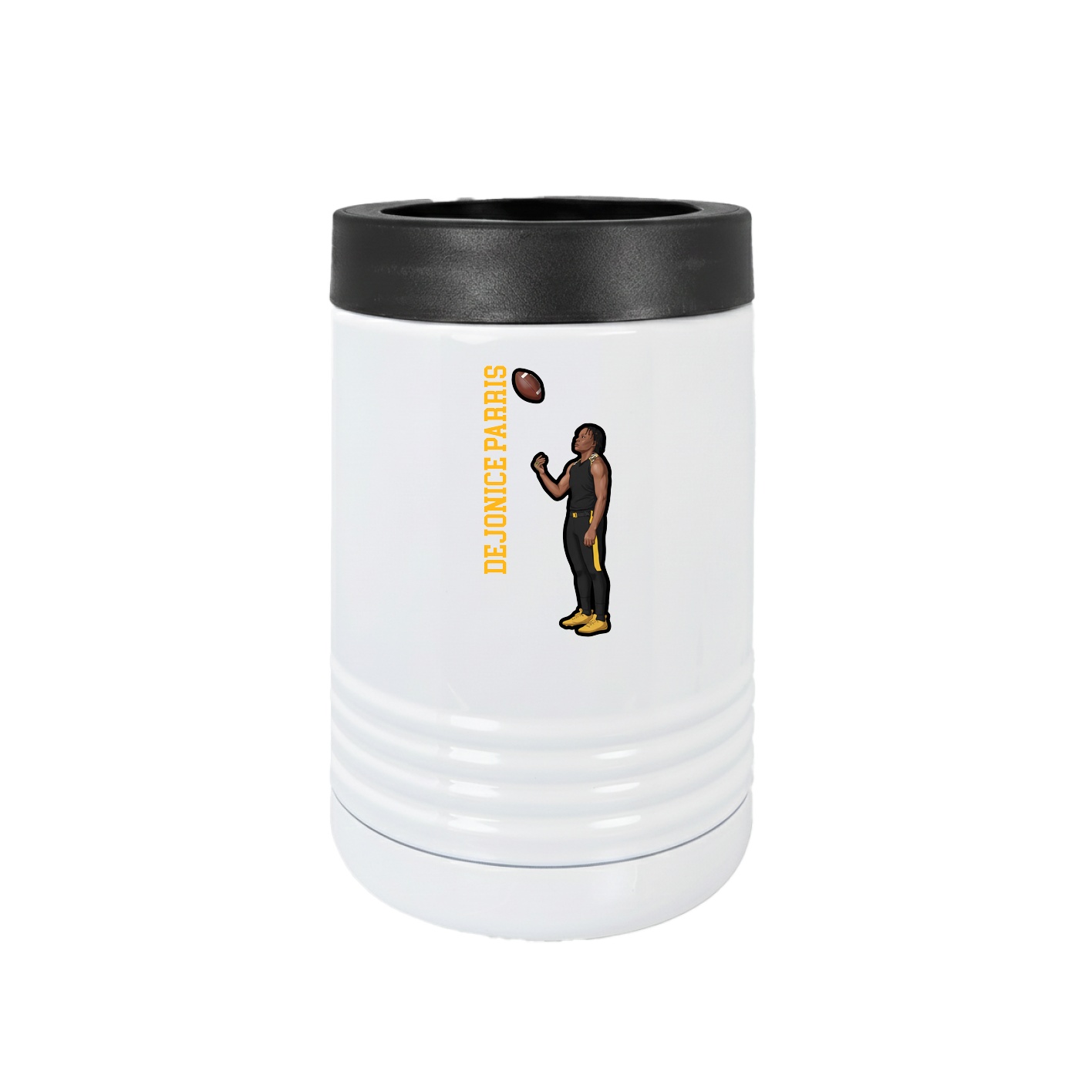 Beverage Holder — Name Vertical in White