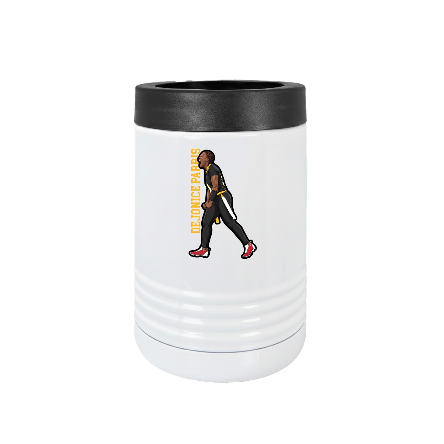 Beverage Holder — Name Vertical in White