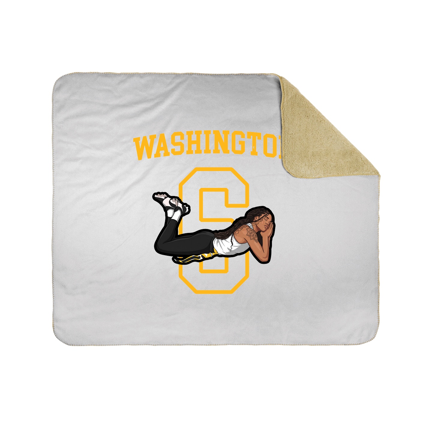 Throw Blanket — Shirsey in White