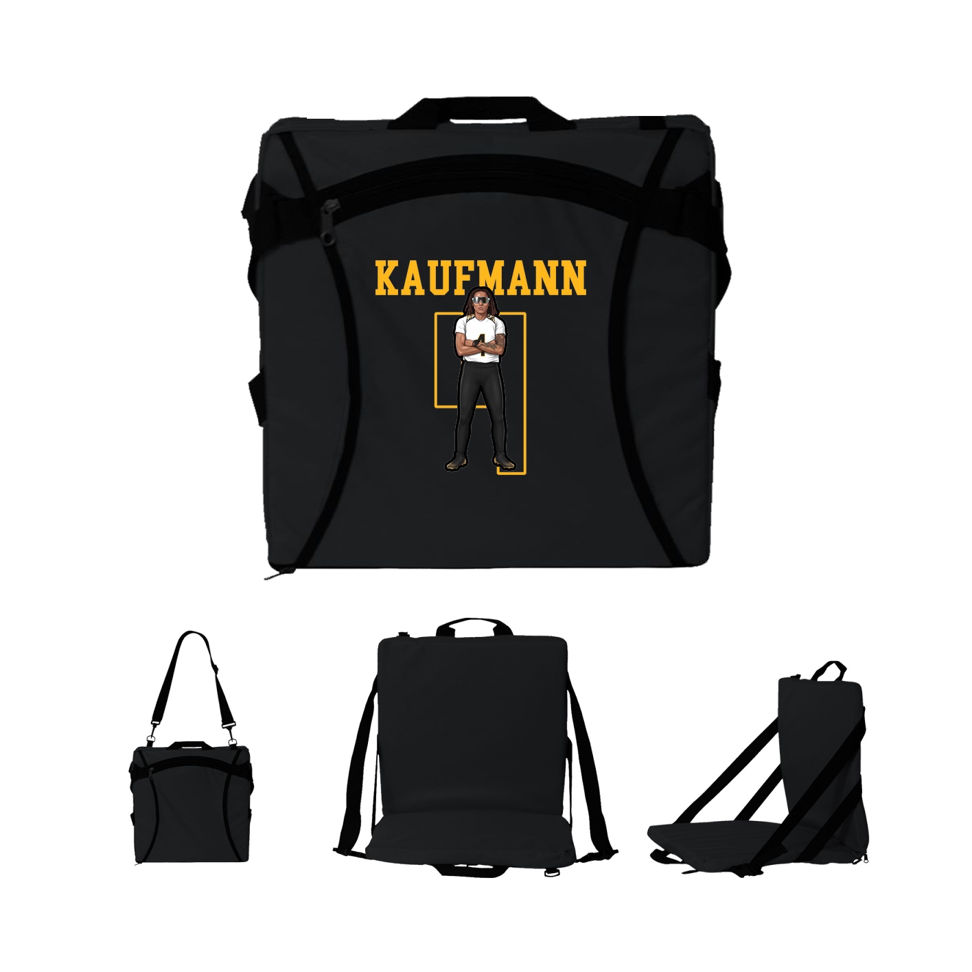Folding Stadium Seat — Shirsey in Black