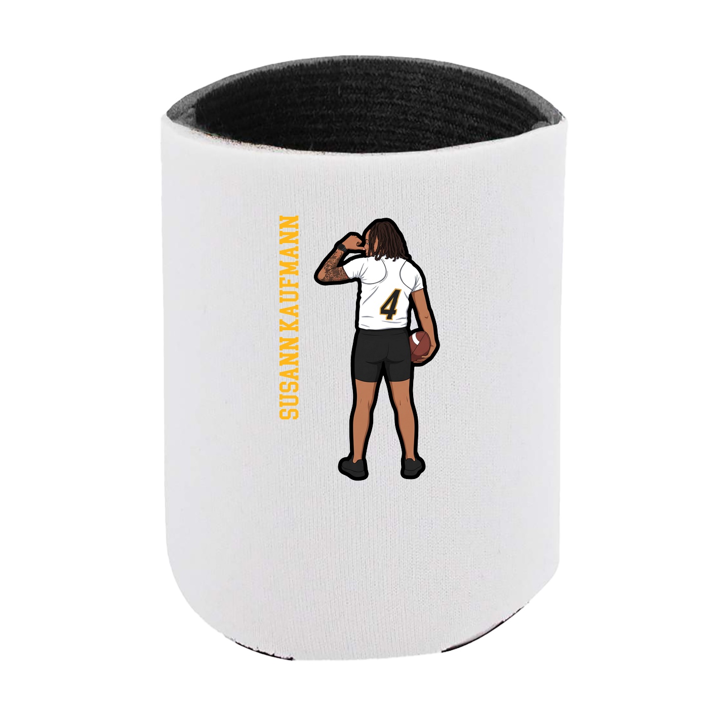 Can Holder — Name Vertical in White