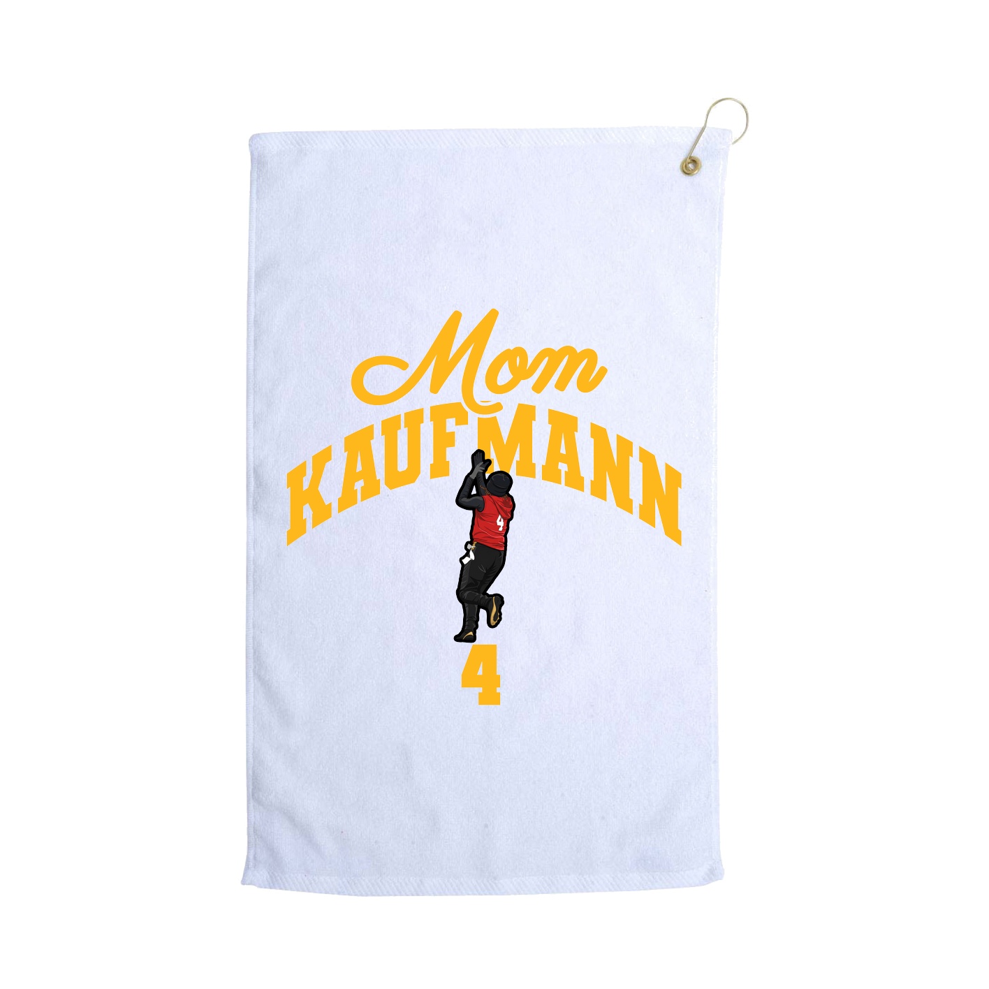 Golf Towel — Mothers Day Arch in White