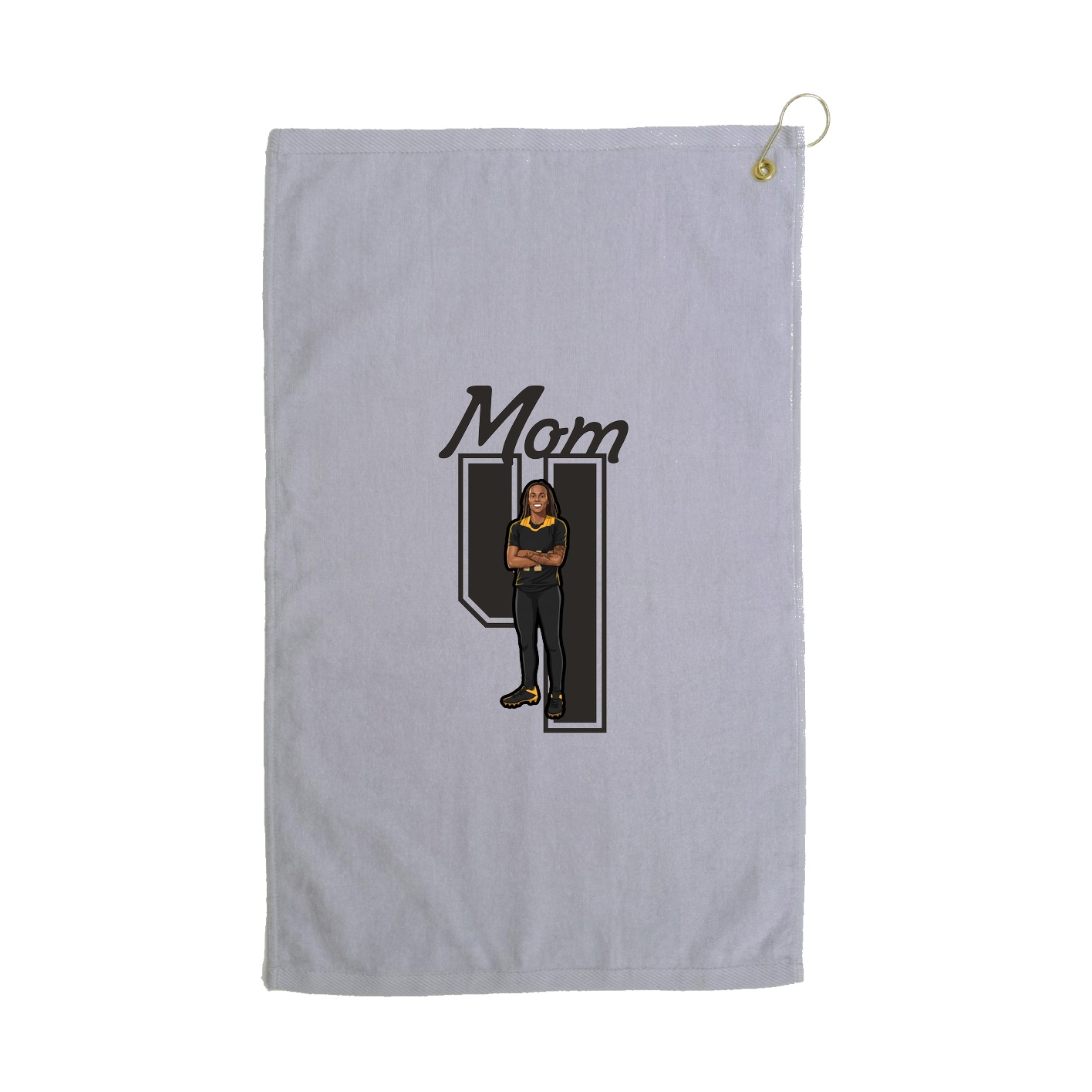 Golf Towel — Mothers Day Shirsey in Grey
