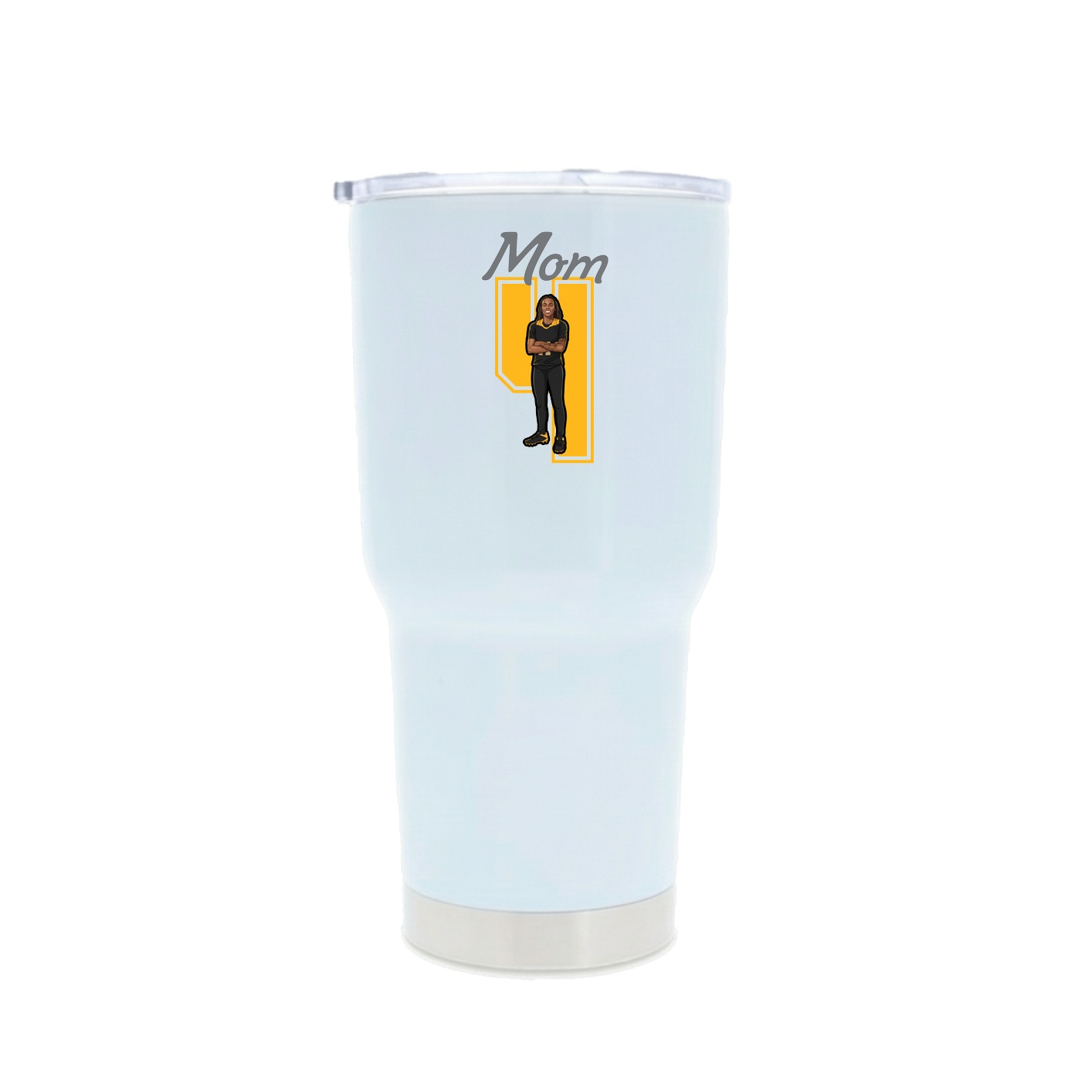 30oz Stainless Steel Tumbler — Mothers Day Shirsey in White
