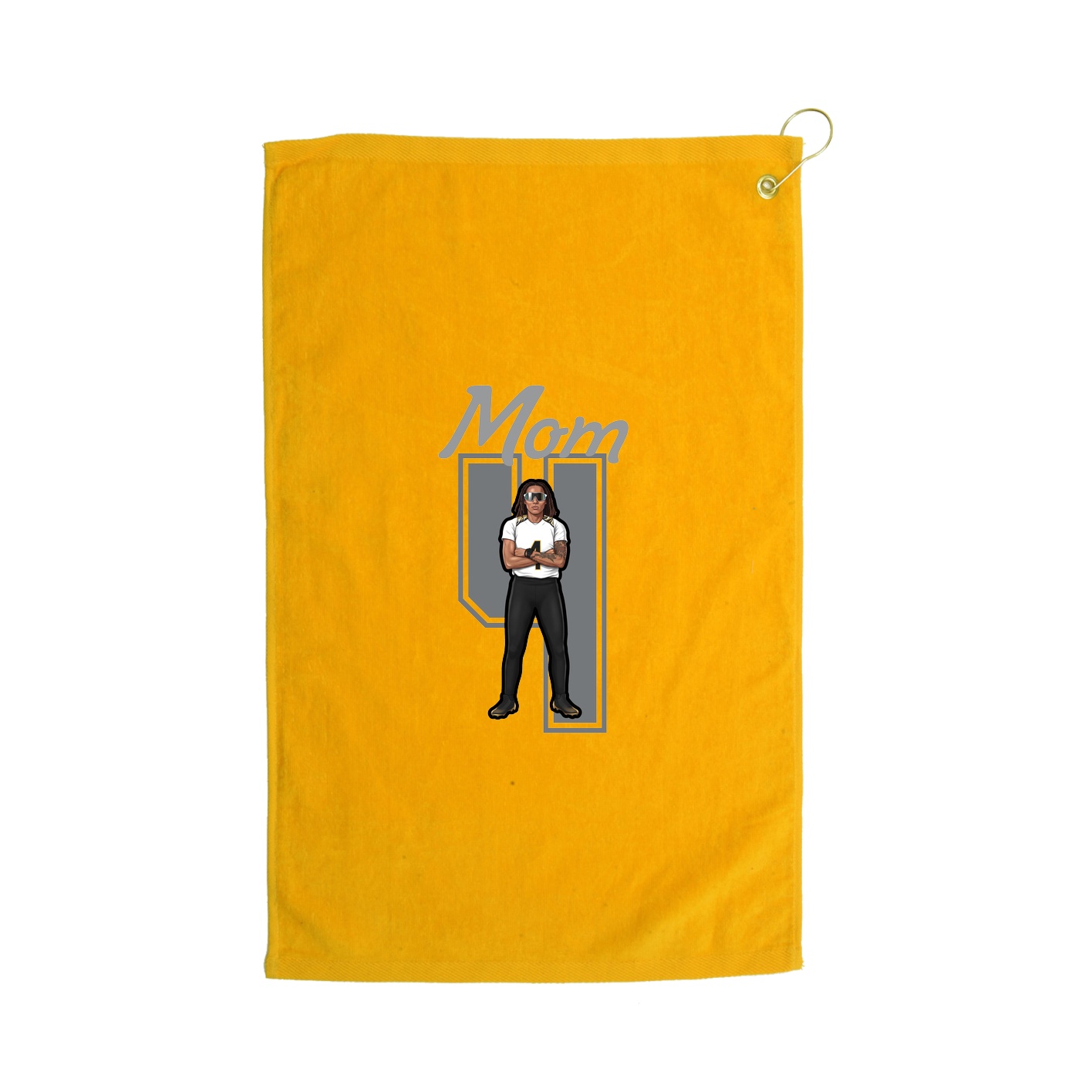 Golf Towel — Mothers Day Shirsey in Gold