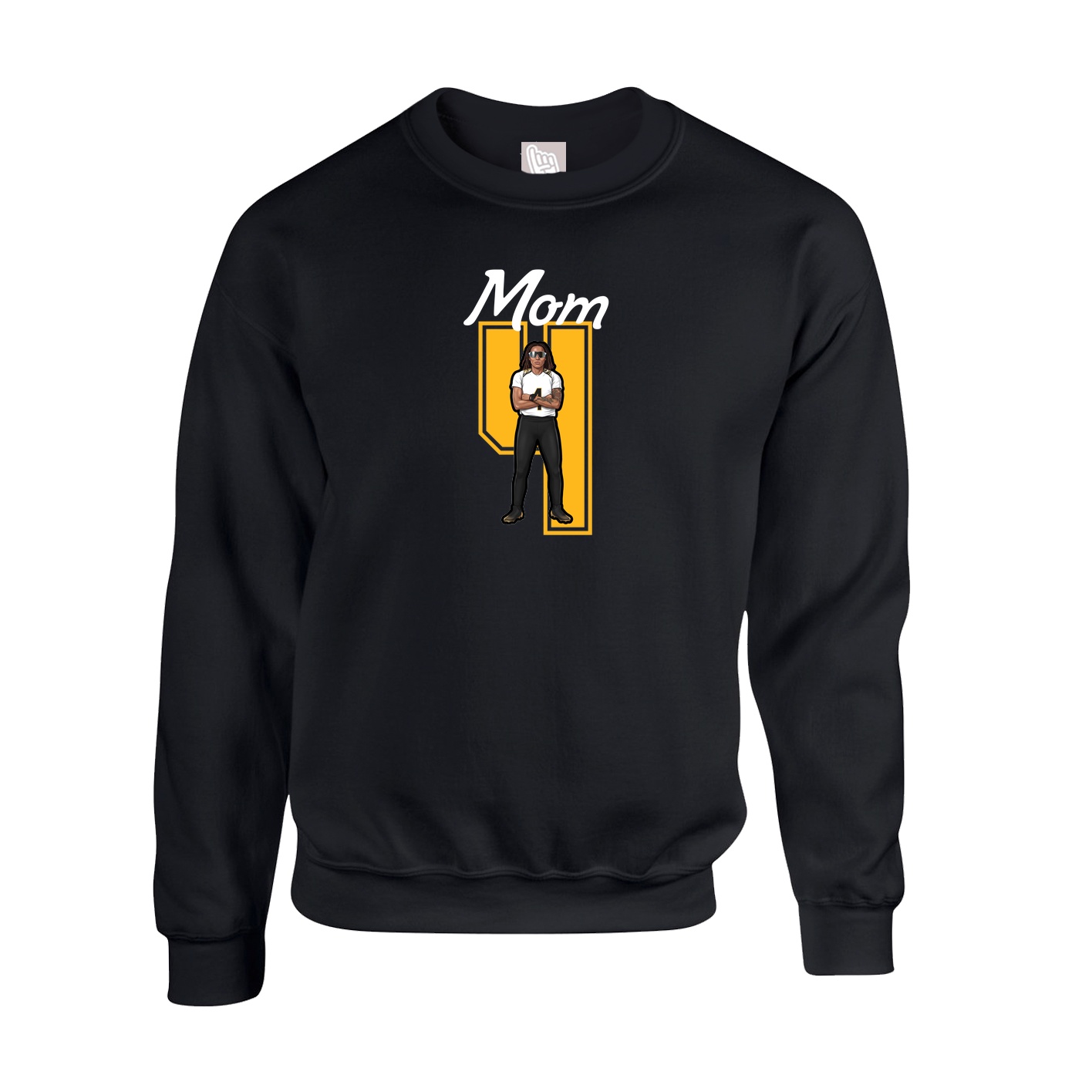 Fleece Crew — Mothers Day Shirsey in Black