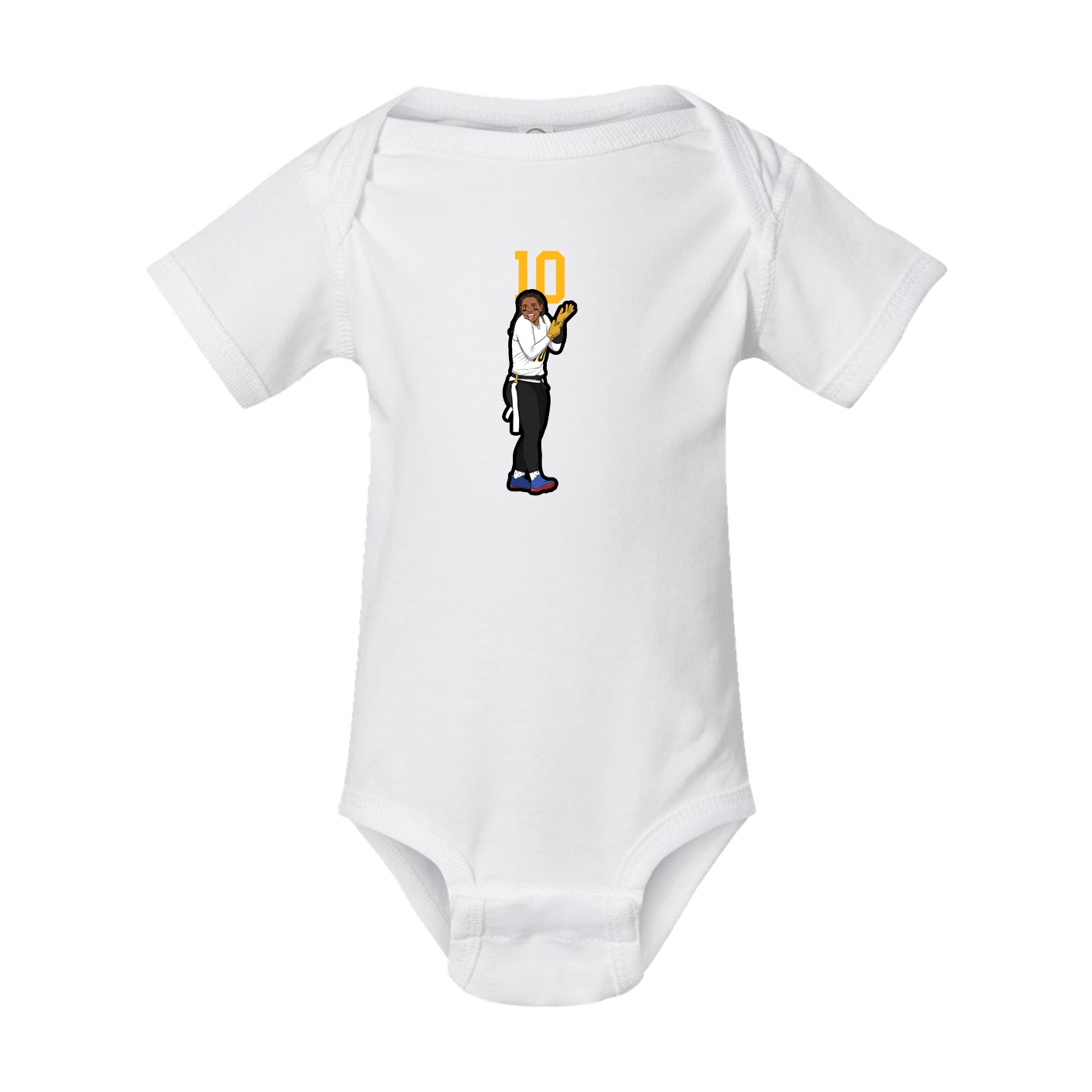 Baby Onesie — Number Top in White