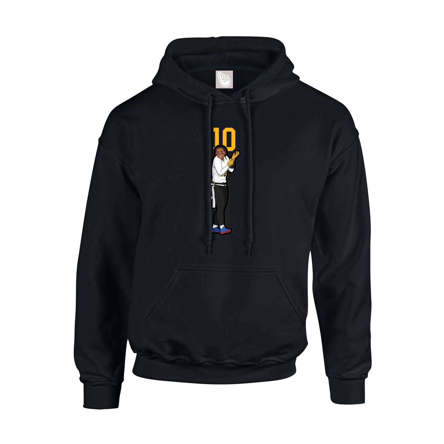 Hoodie — Number Top in Black