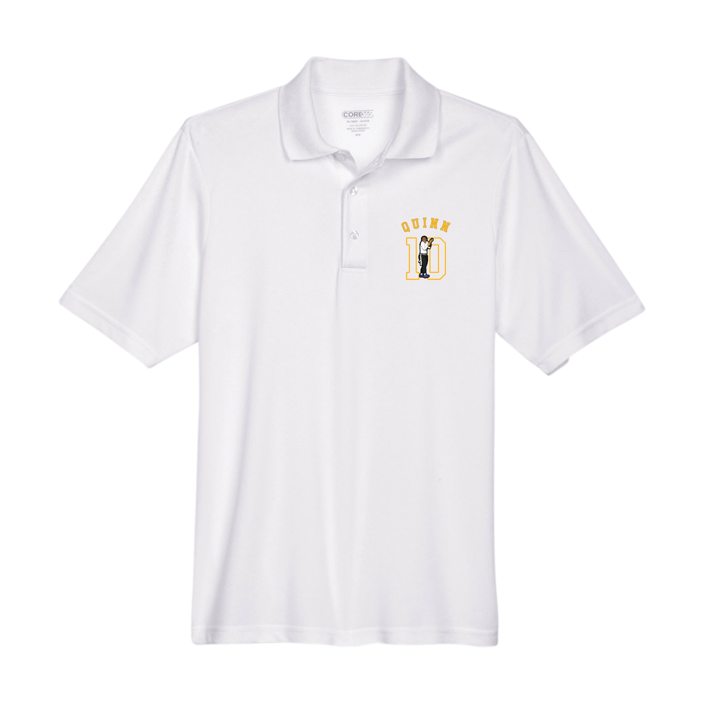 Performance Polo — Shirsey Arch in White