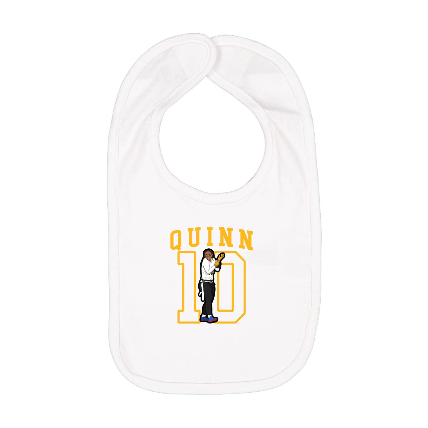 Infant Bib — Shirsey in White