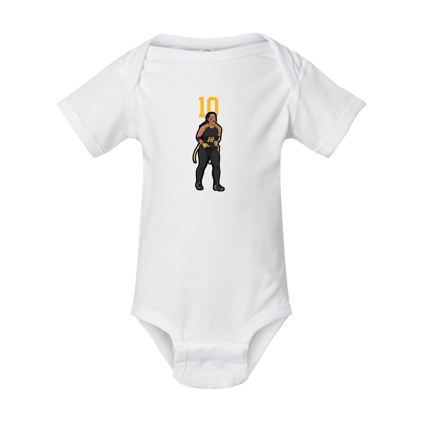Baby Onesie — Number Top in White