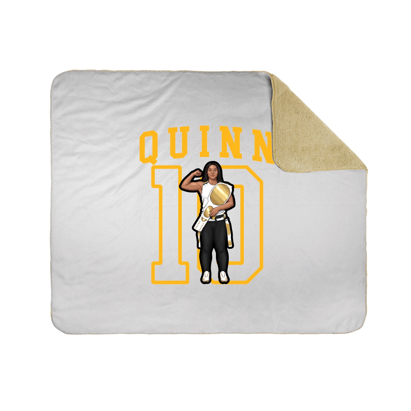 Throw Blanket — Shirsey in White