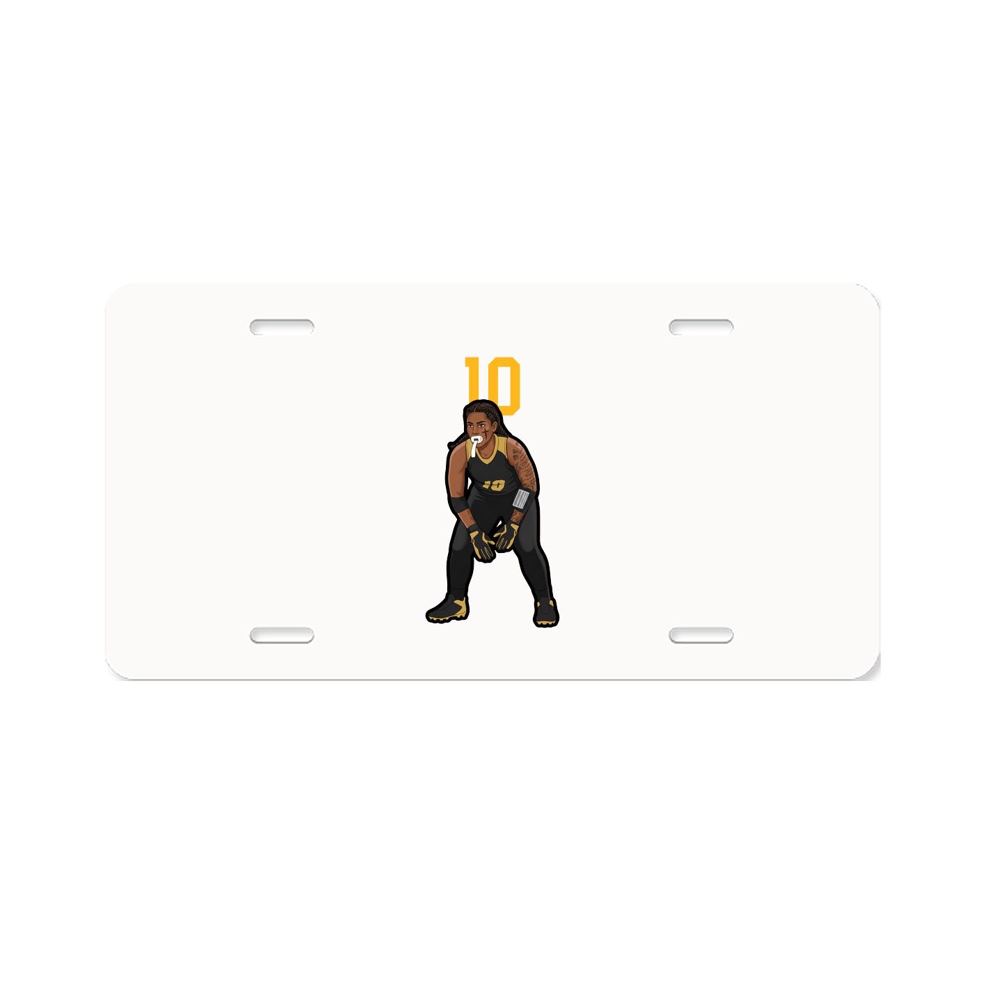 License Plate — Number Top in Classic