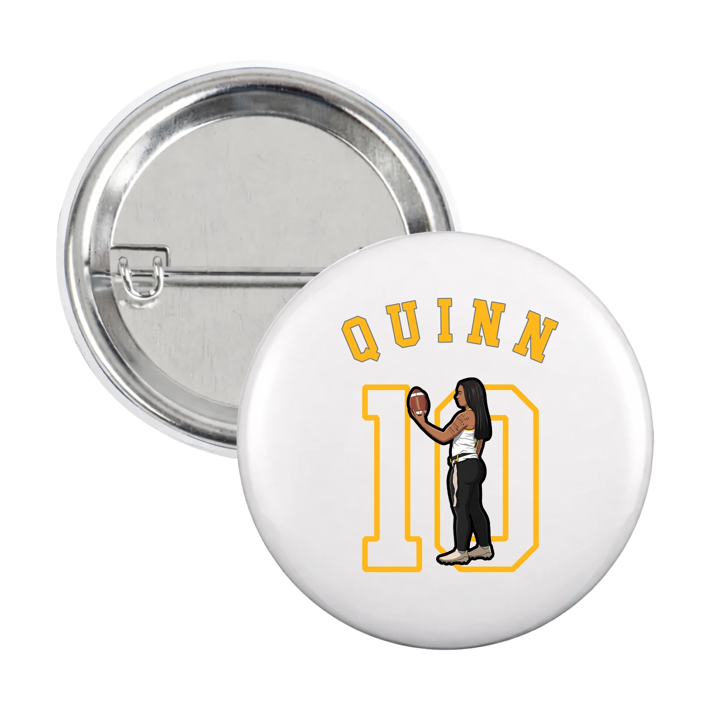 Game Day Button — Shirsey Arch in White