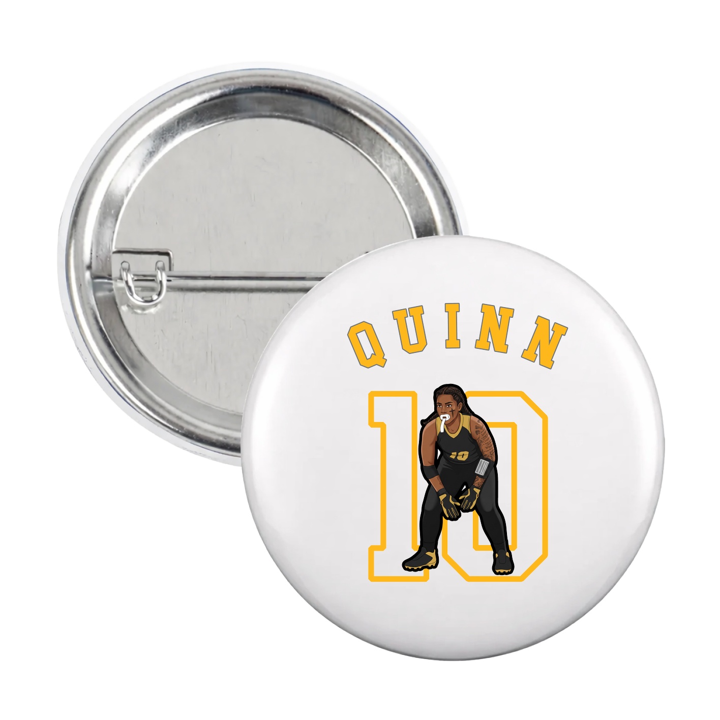 Game Day Button — Shirsey Arch in White