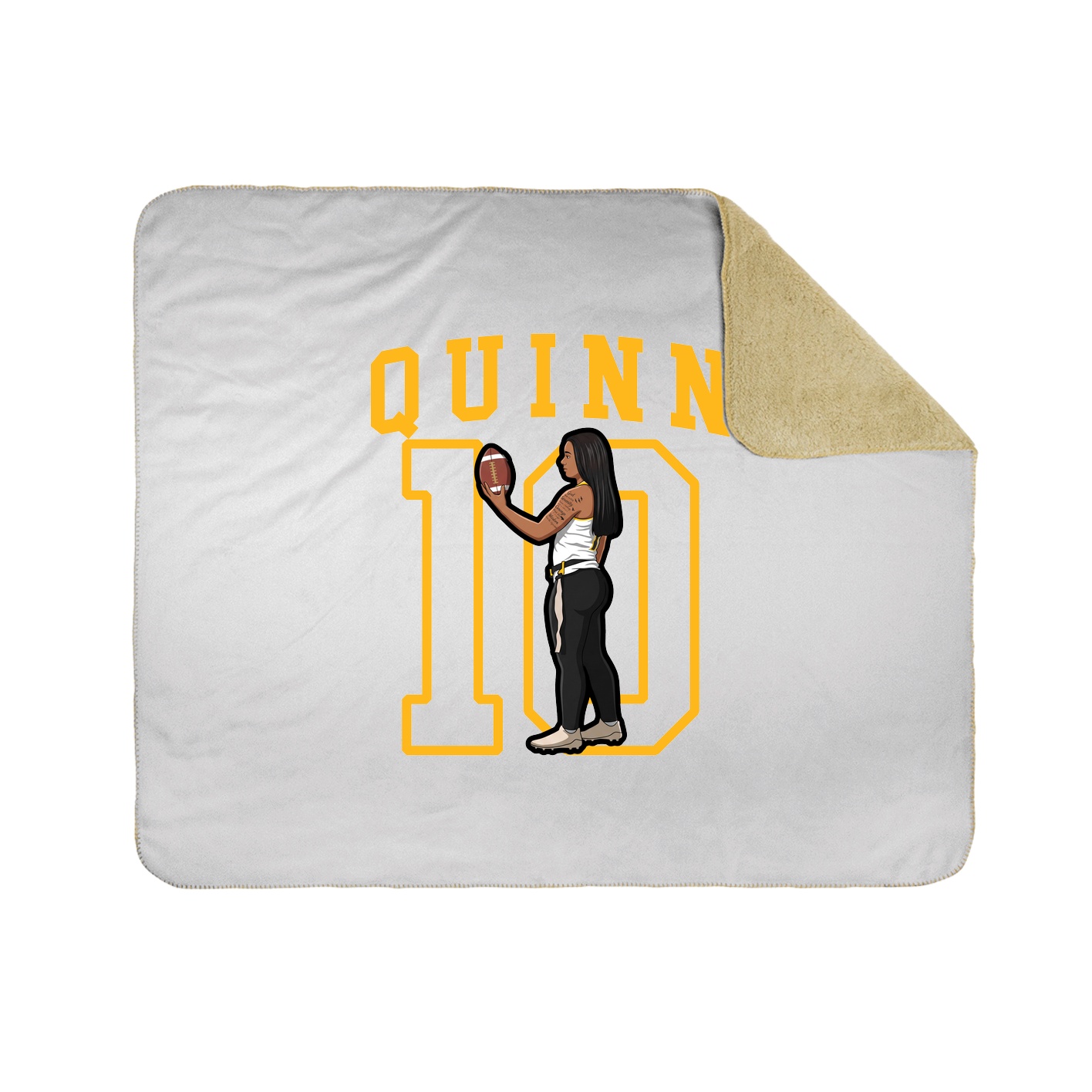 Throw Blanket — Shirsey in White