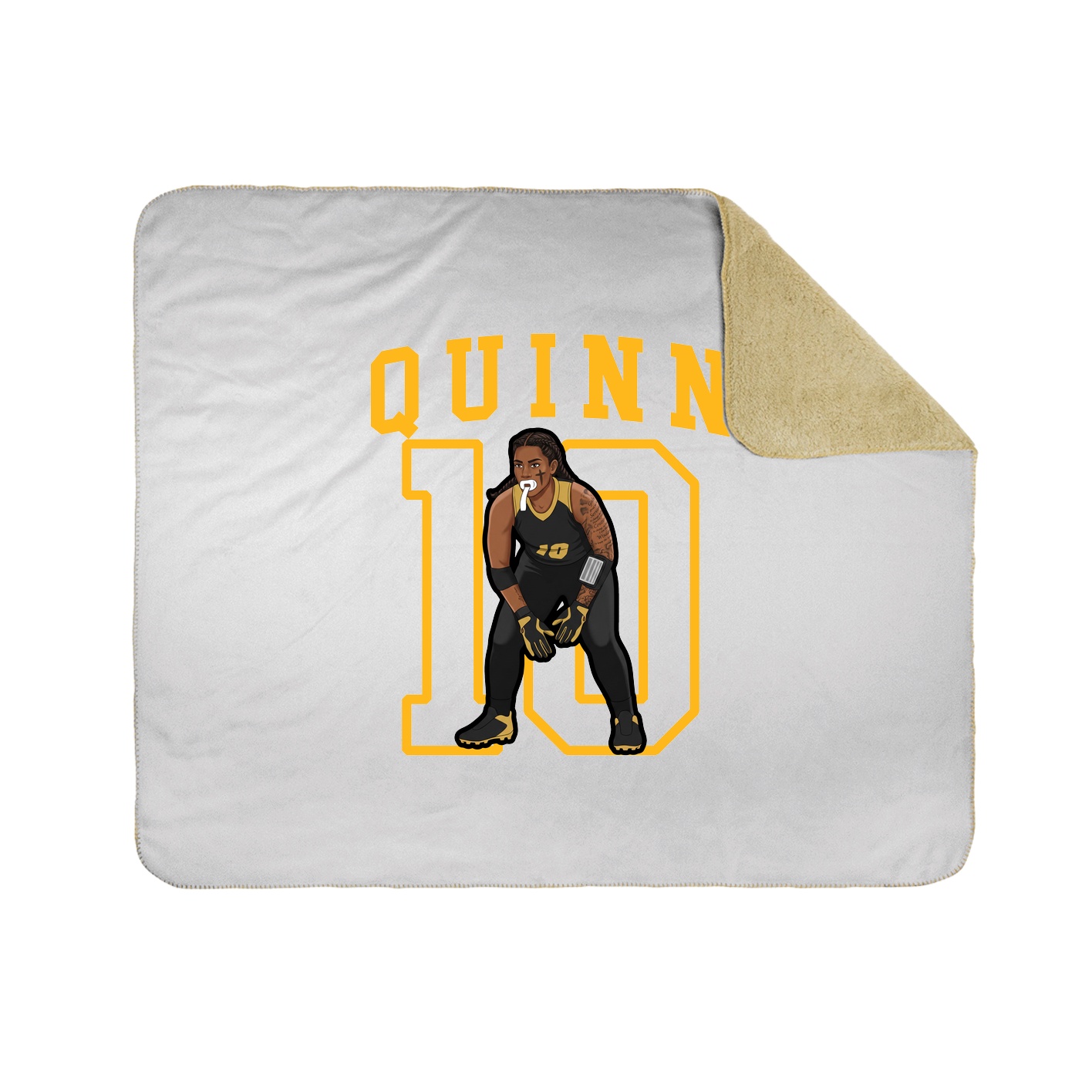 Throw Blanket — Shirsey in White