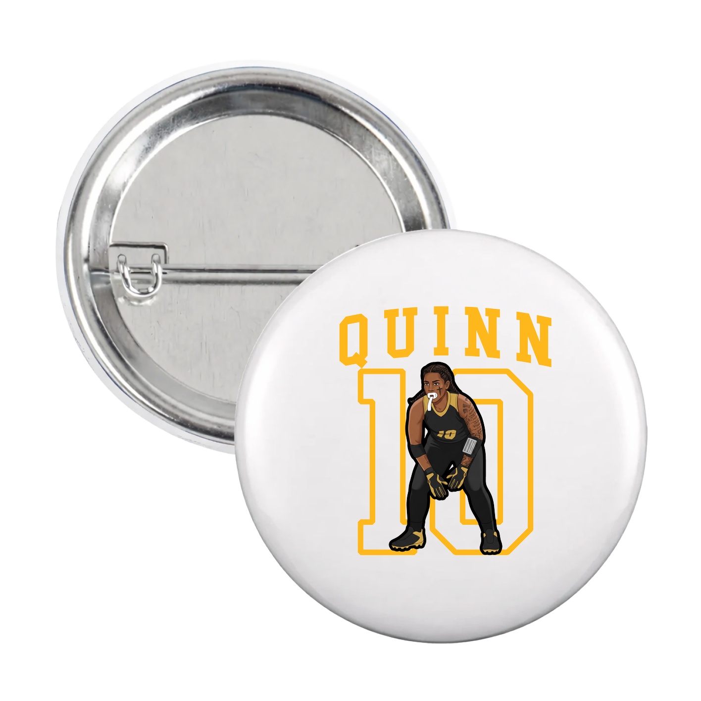 Game Day Button — Shirsey in White