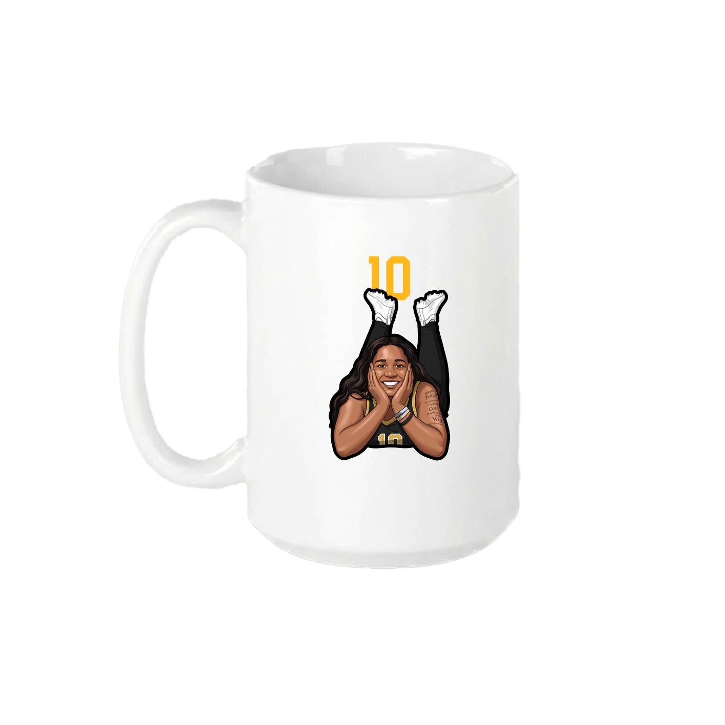 15oz Coffee Mug — Number Top in White