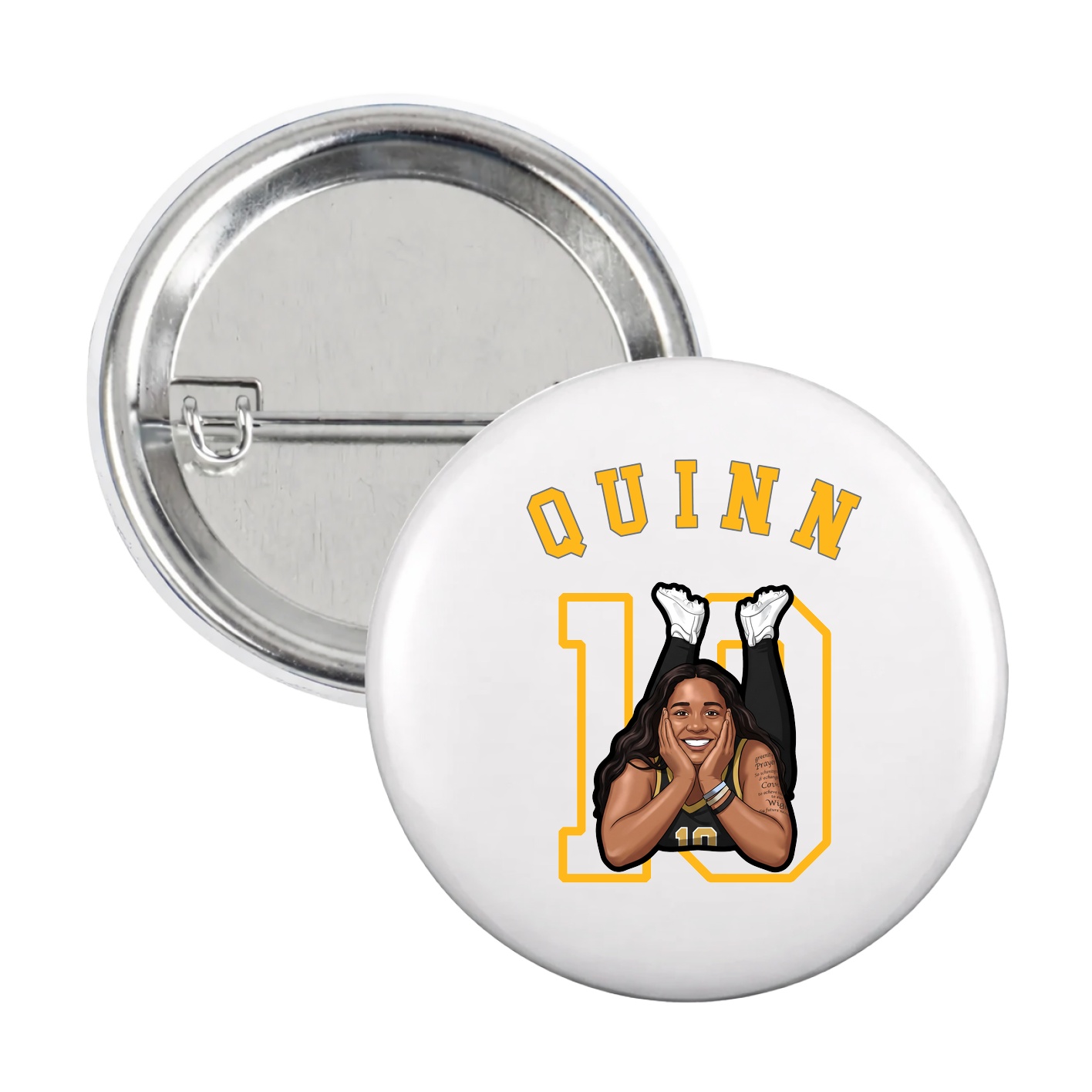 Game Day Button — Shirsey Arch in White