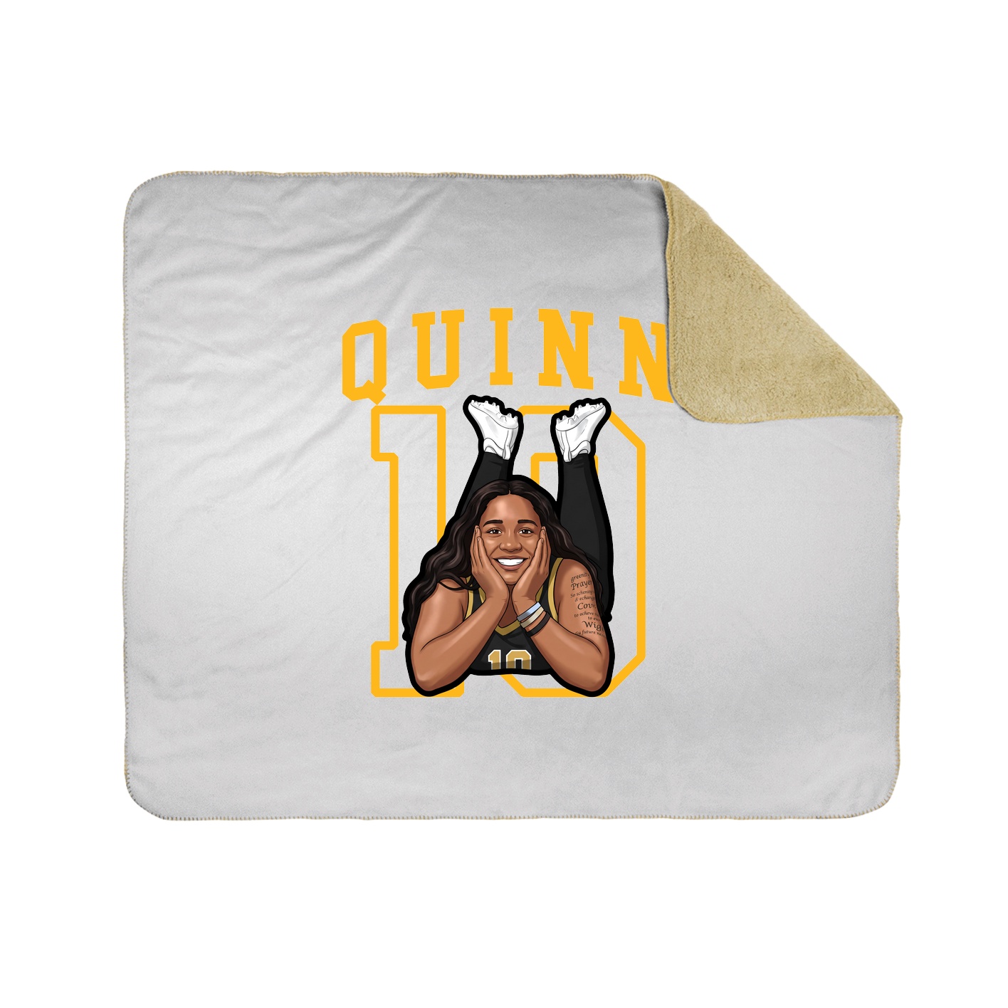Throw Blanket — Shirsey in White