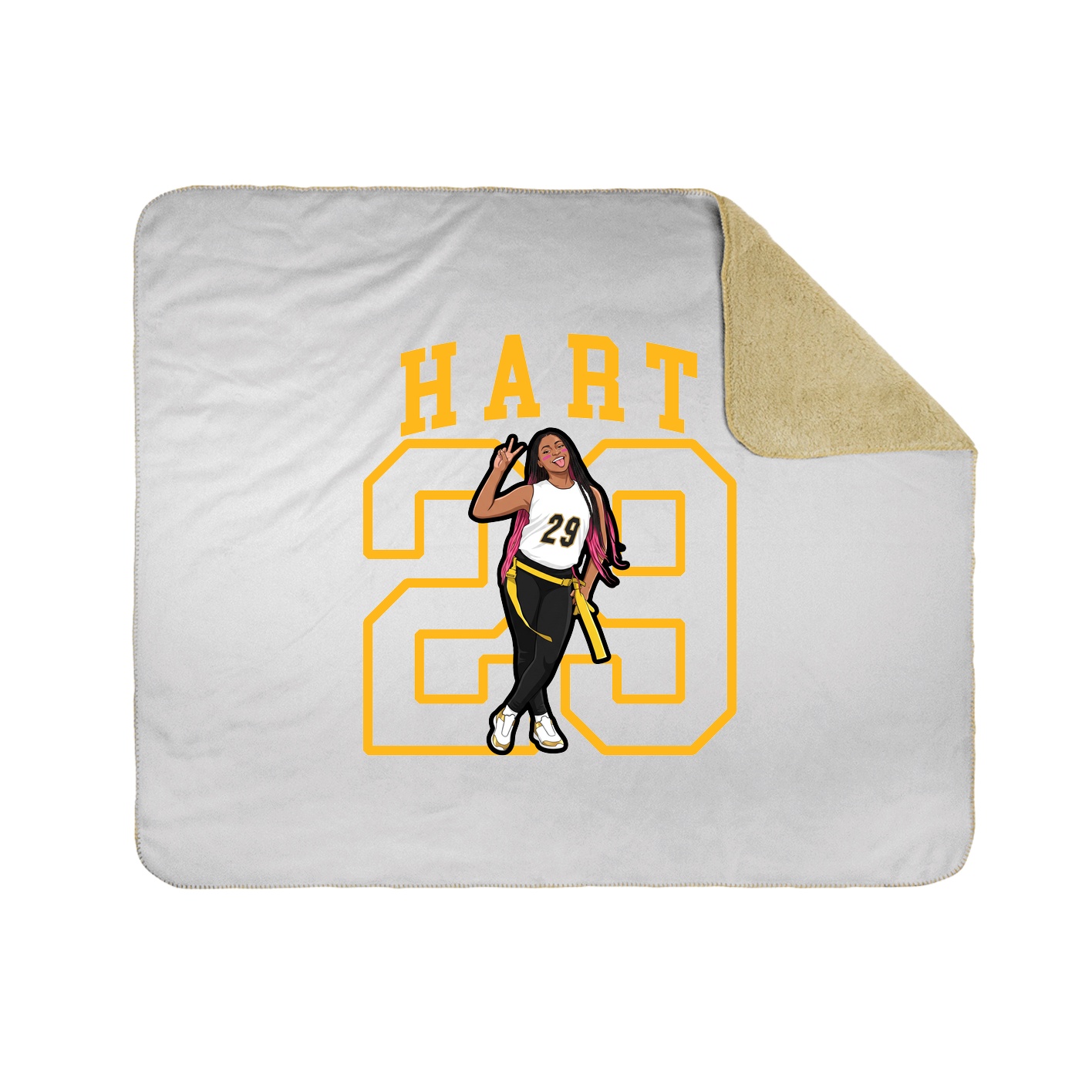 50x60 Sherpa Lined Throw Blanket