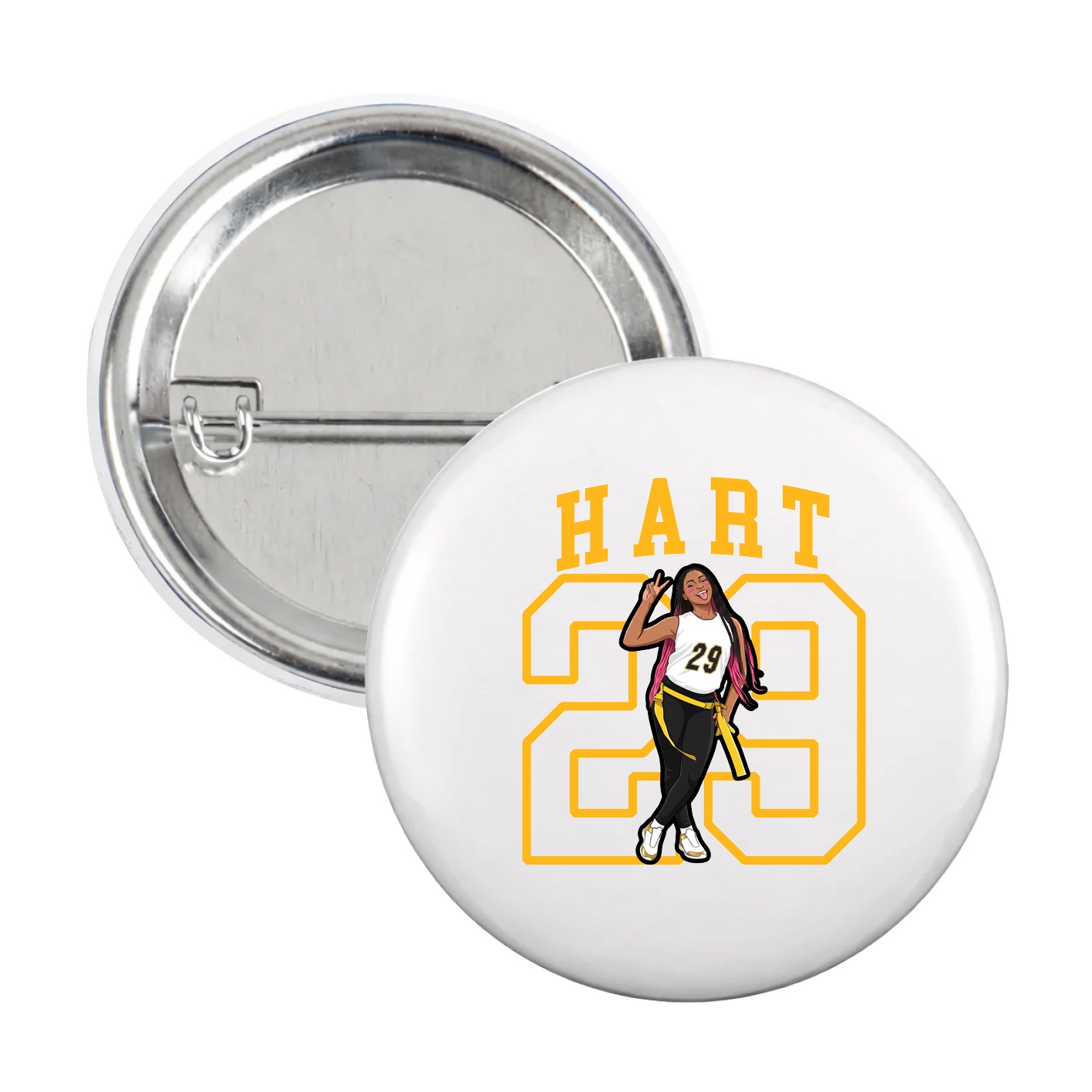 Game Day Button — Shirsey in White