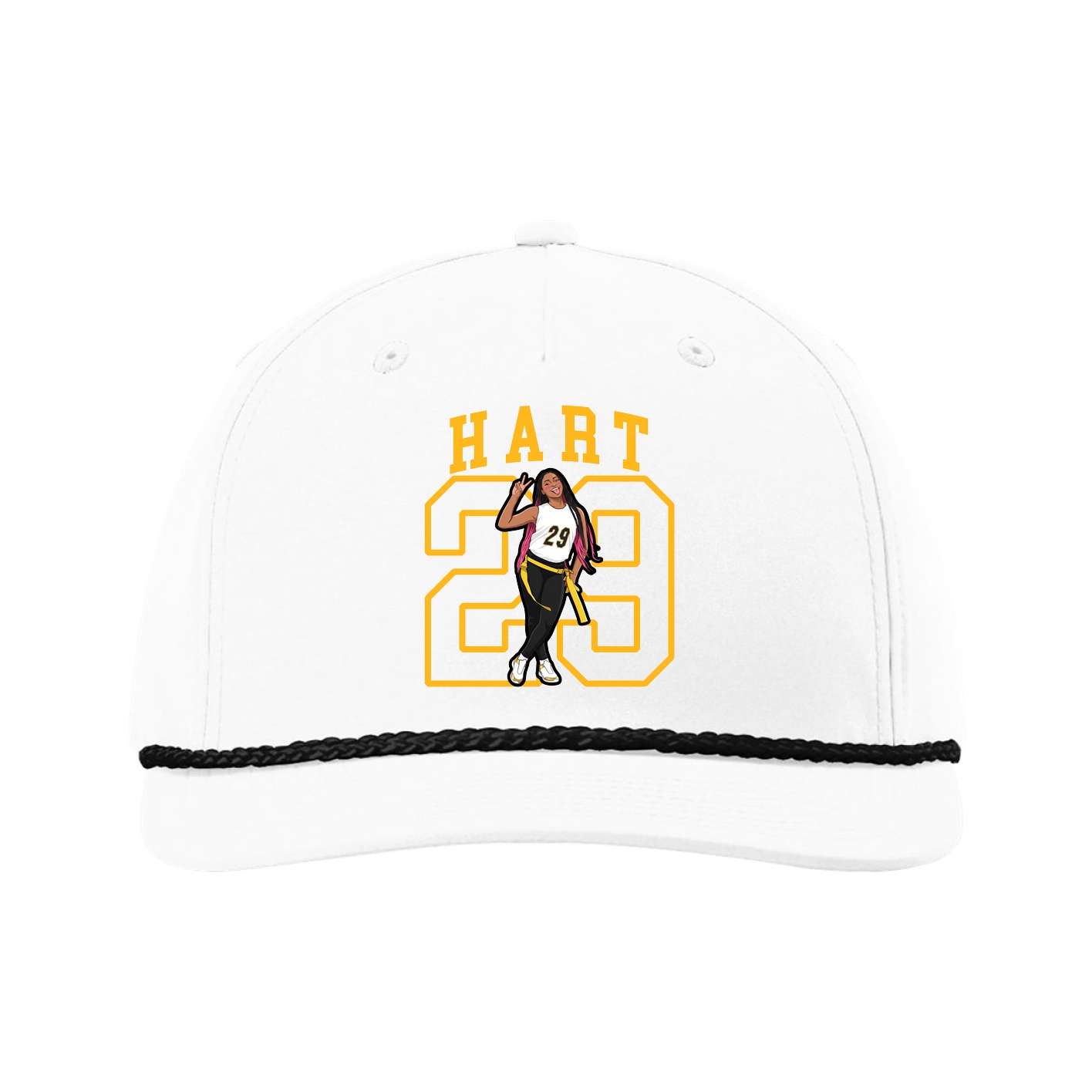 Five-Panel Classic Rope Cap — Shirsey in White