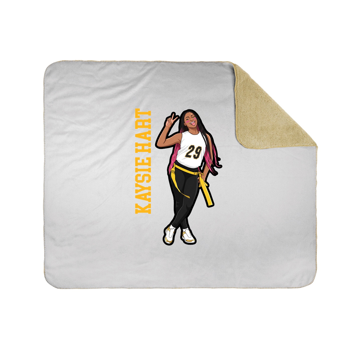 50x60 Sherpa Lined Throw Blanket