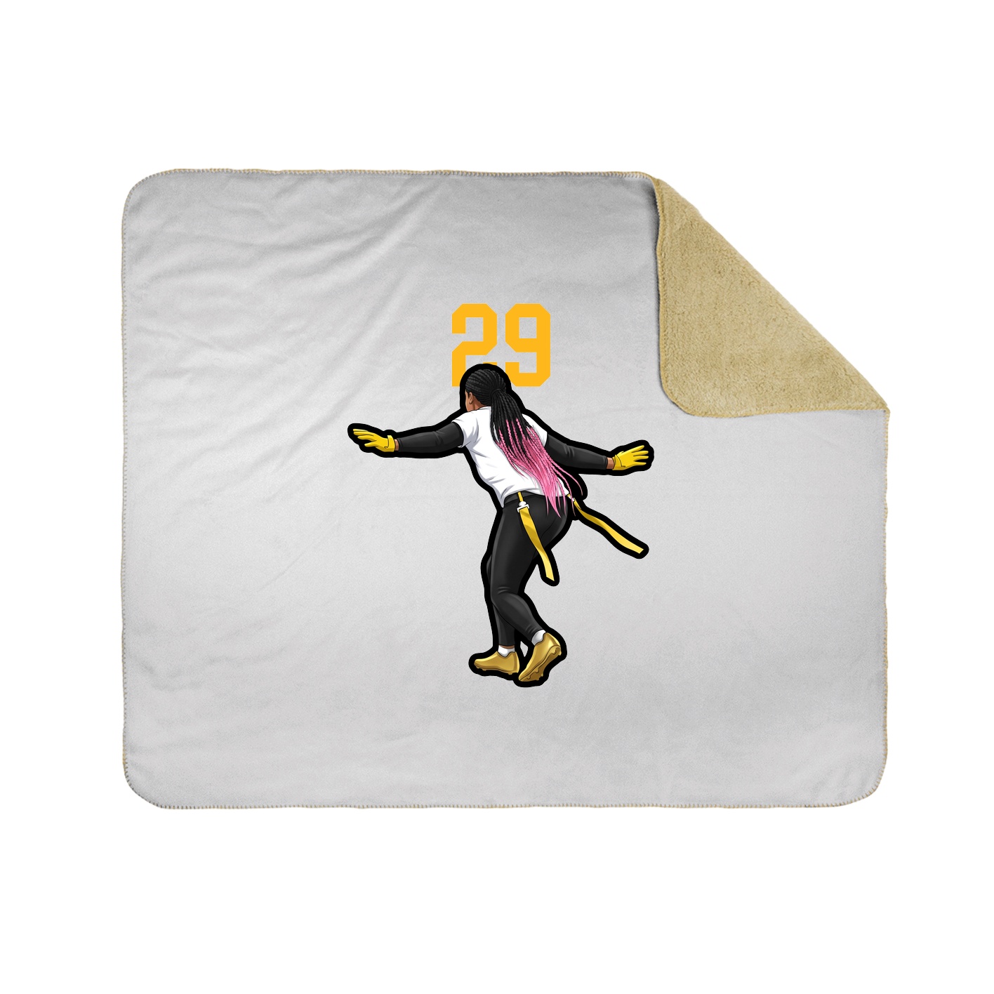 50x60 Sherpa Lined Throw Blanket