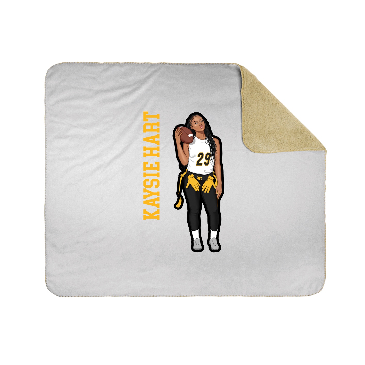 50x60 Sherpa Lined Throw Blanket